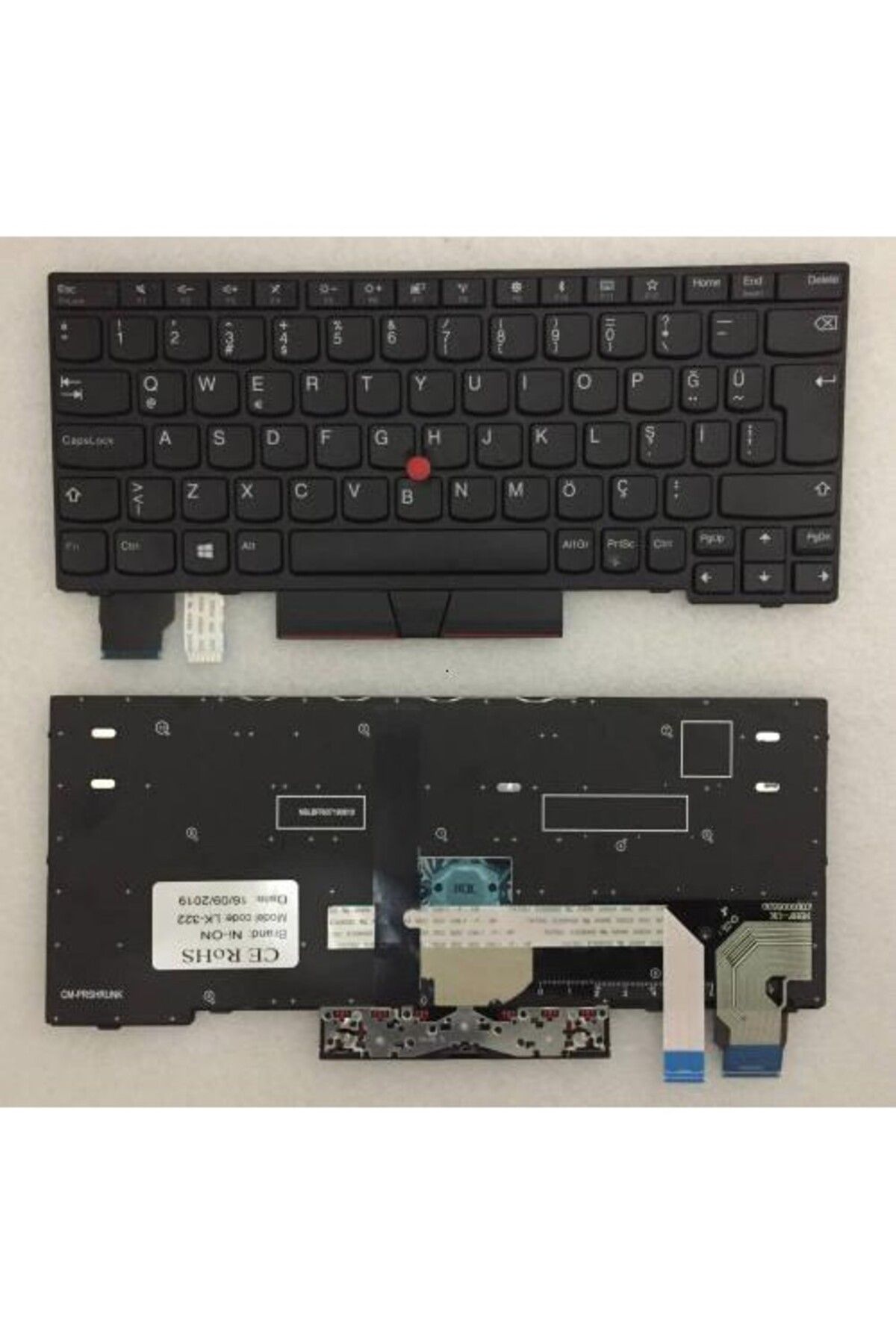 NION Lenovo Thinkpad X280 20KF uyumlu Notebook Klavye (Siyah TR)