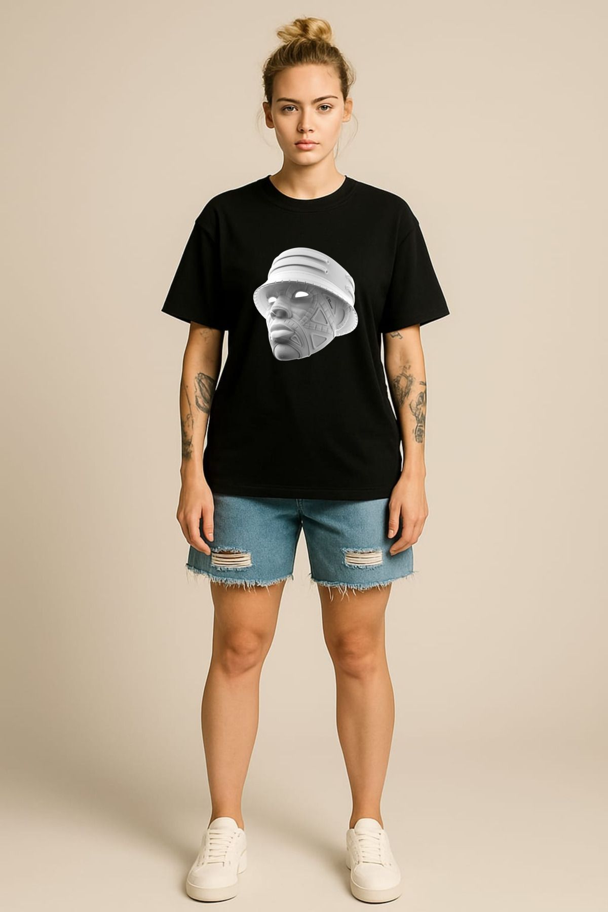 MAYK STREETWEAR OVERSIZE TSHIRT - UNISEX SNEAKER HEADS BASKILI TSHIRT