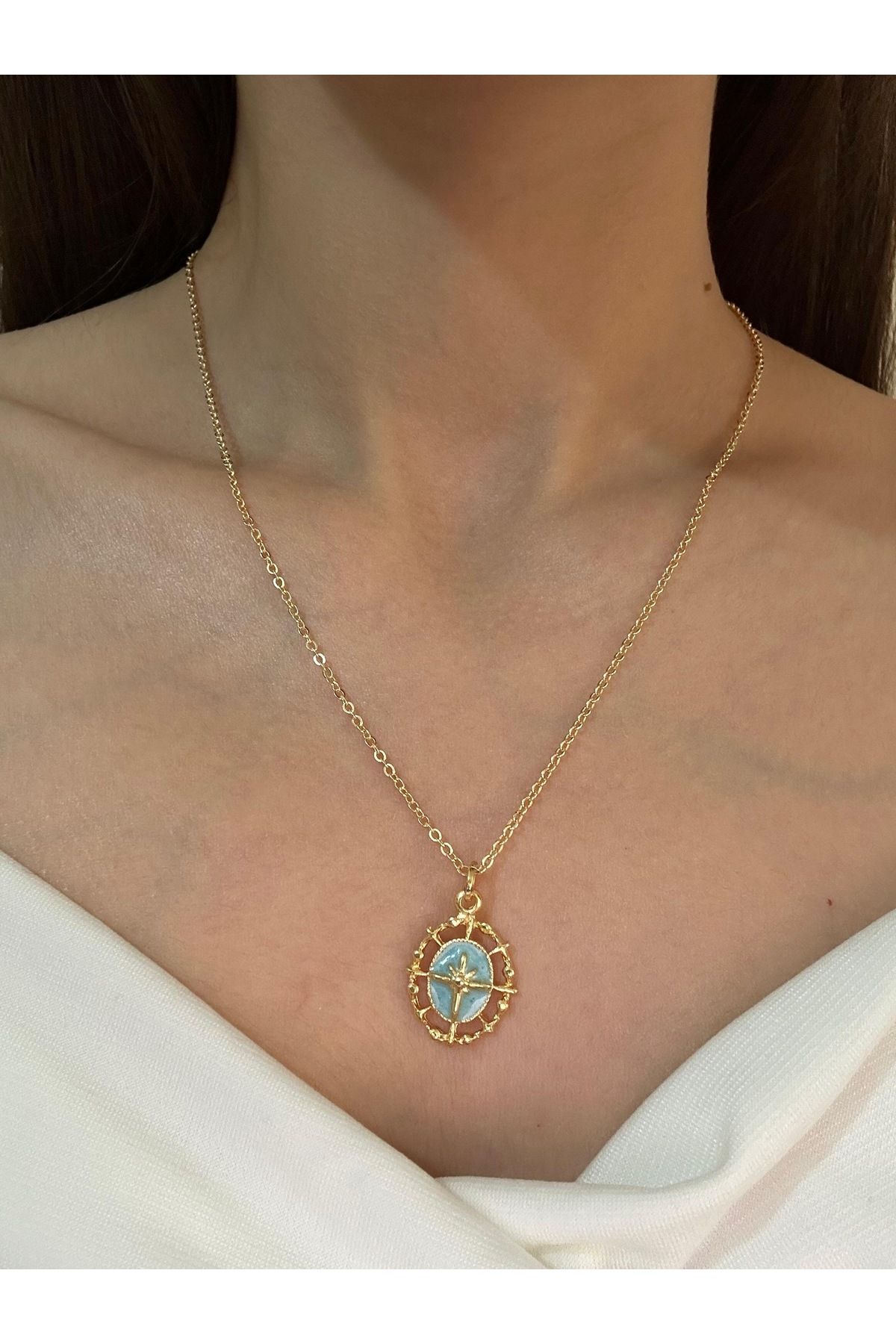 shop Kutup yıldızı figürlü kolye