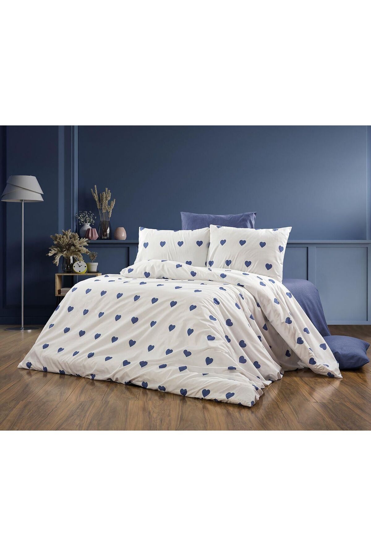 Elvira Home Collection Eh Pamuklu Çift Kişilik Nevresim Takımı-Nevresim Seti-Nevresim Çarşaf Yastık Kılıfı-(Kutulu)