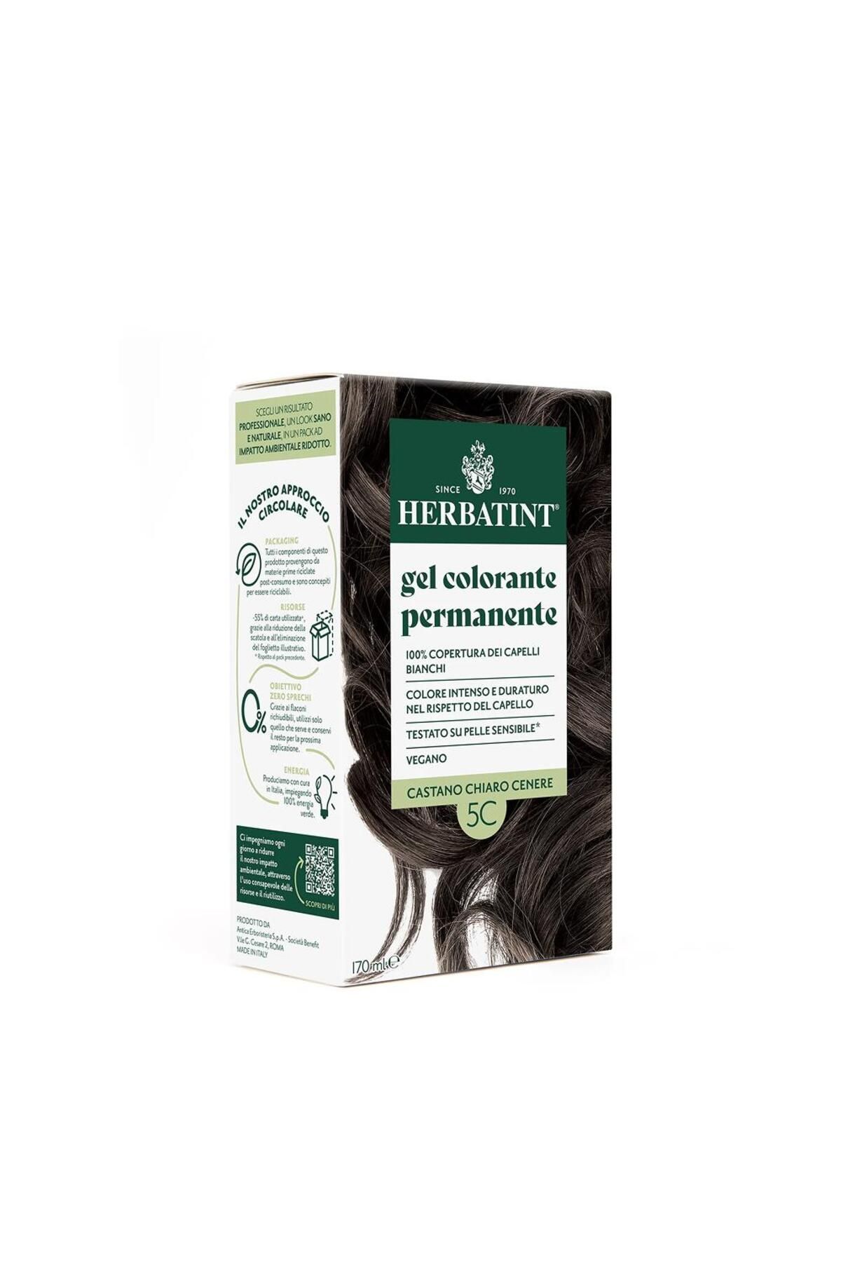 Herbatint Light Ash Chestnut 5c Açık Küllü Kestane Saç Boyası 170 ml