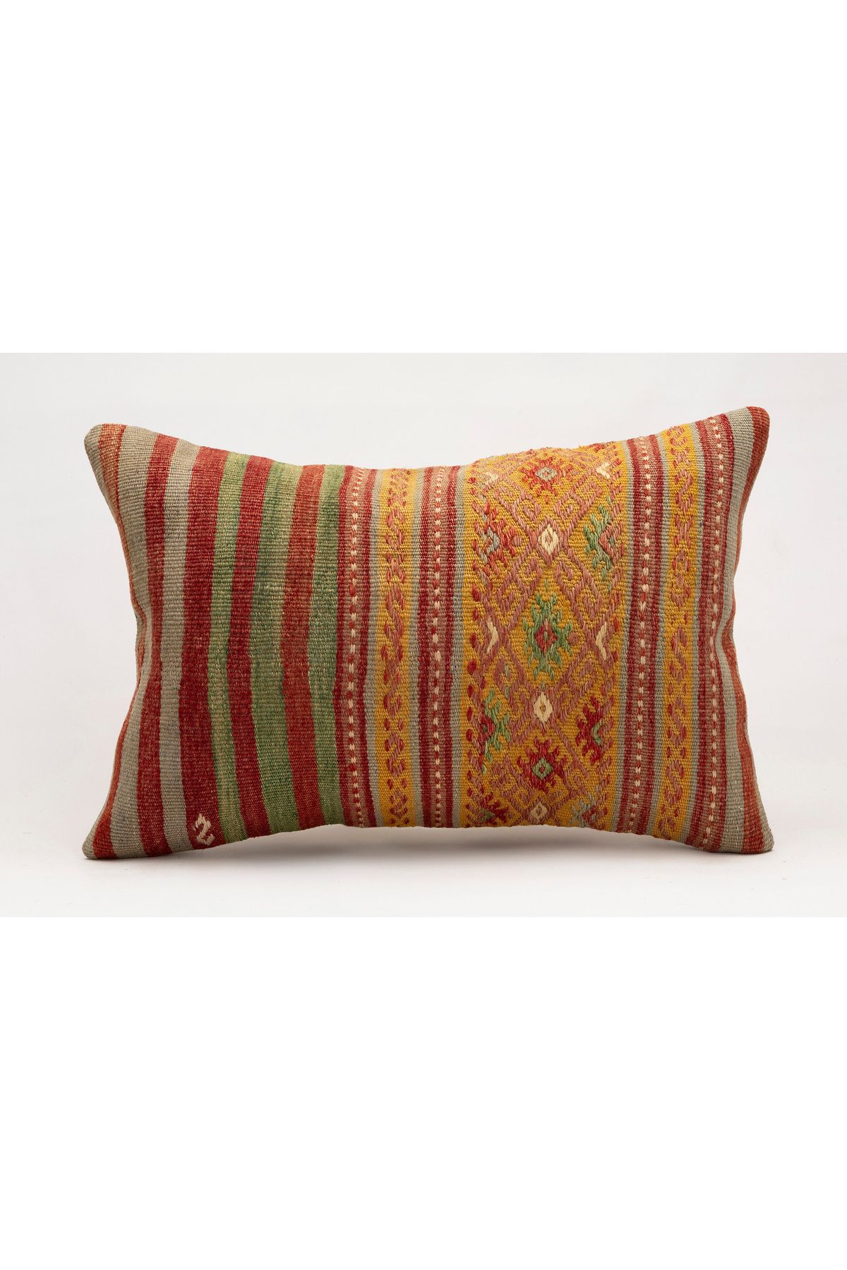 Kilim Whole Sale El Yapımı Kilim'den Yapılmış Vintage Yastık Kırlent Kılıfı, 40x60 cm