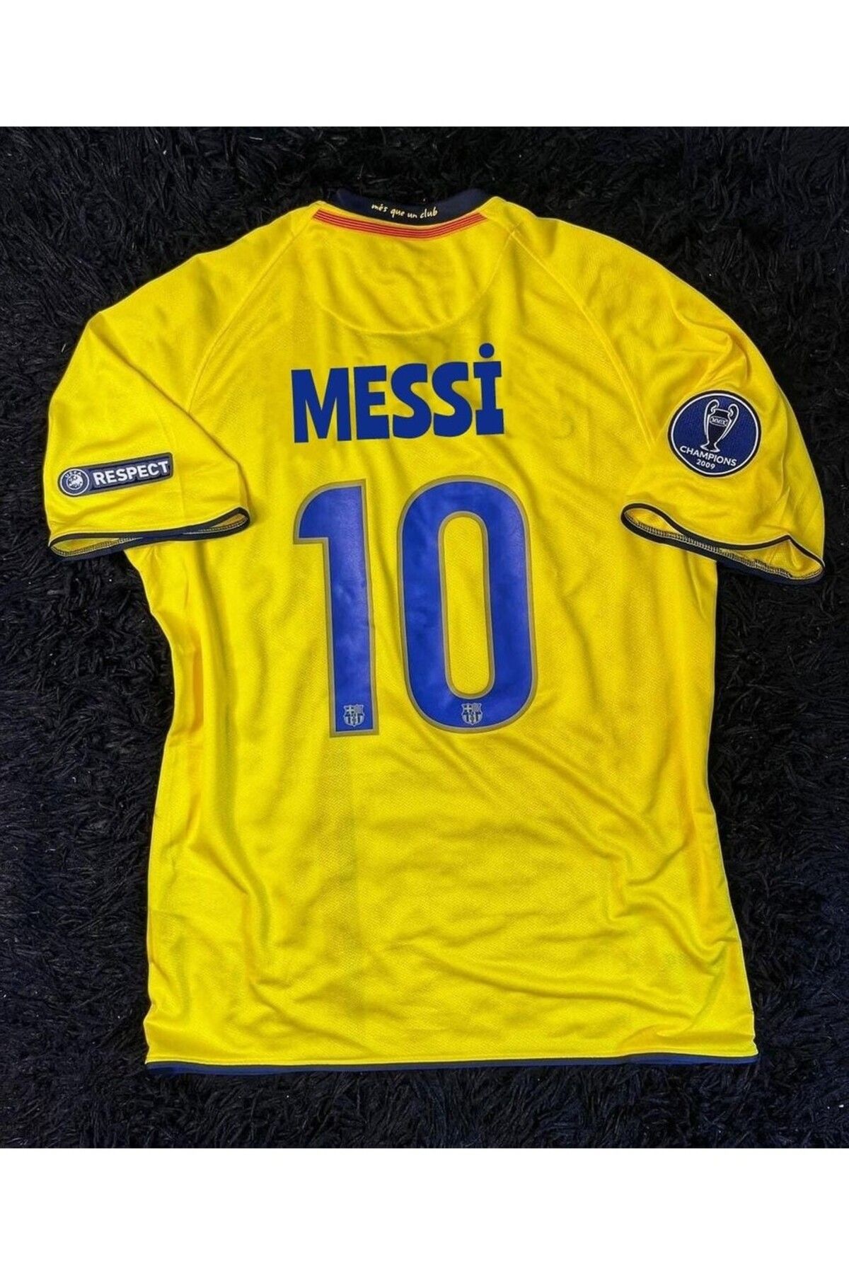 kombinezyum 2008/09 Sezonu Barcelona Lionel Messi Nostalji Forması SARI