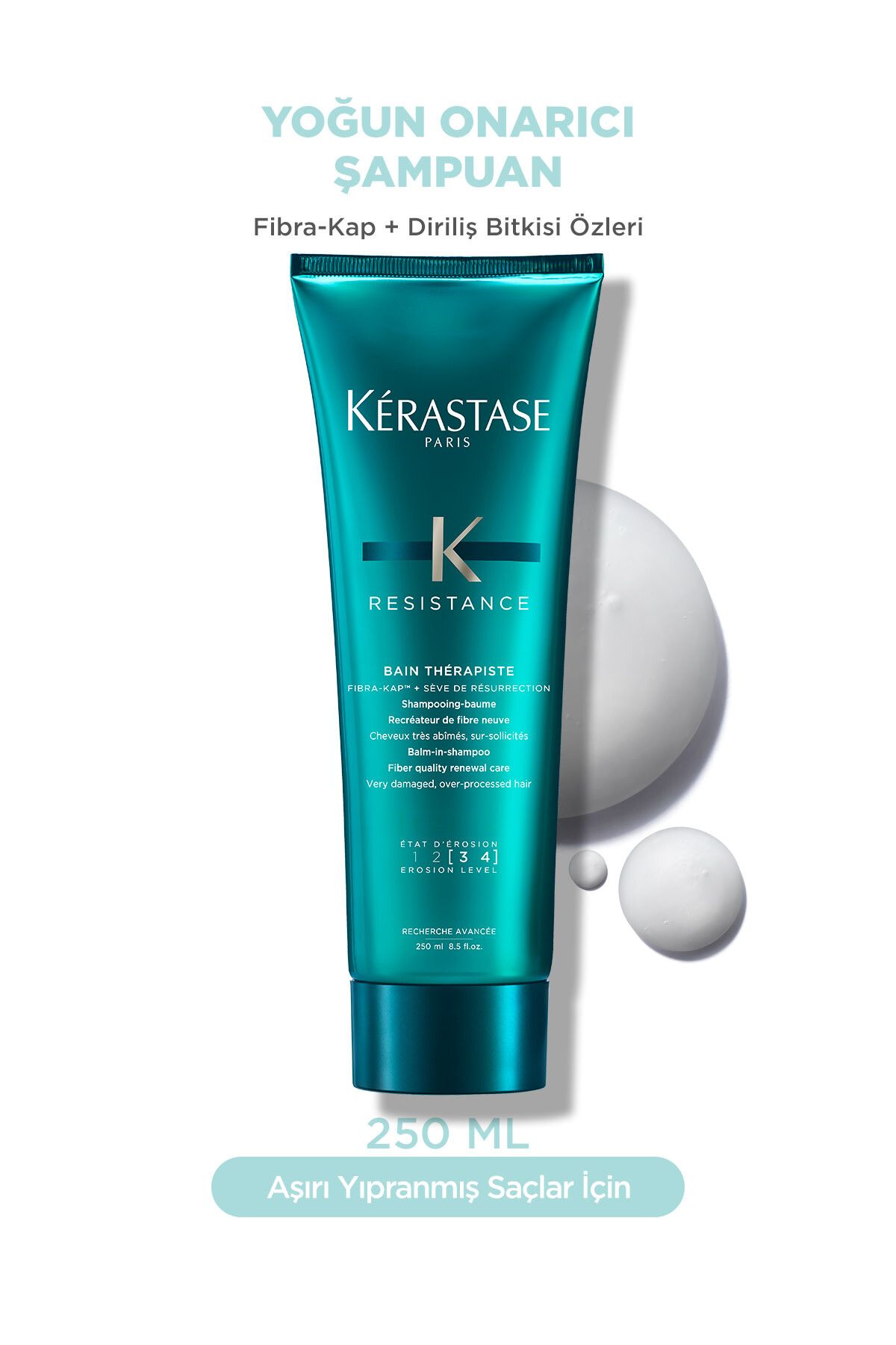 Kerastase Resistance Therapiste Saç Tellerini Canlandırıcı, Onarıcı,Yumuşatıcı Lüx Şampuanı 250 Ml