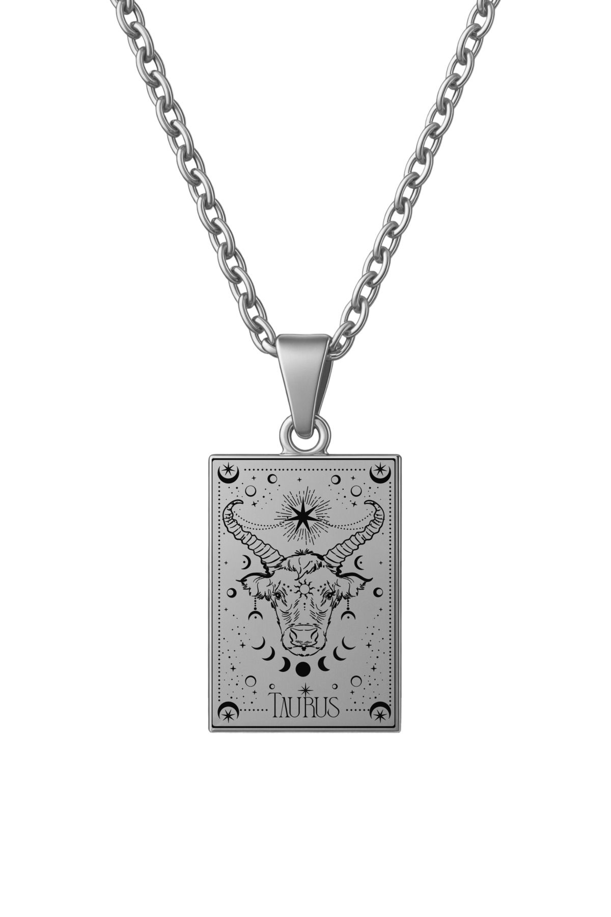 ArtinArt Boğa Burcu Tarot Kolye | 316L Kararmaz Çelik