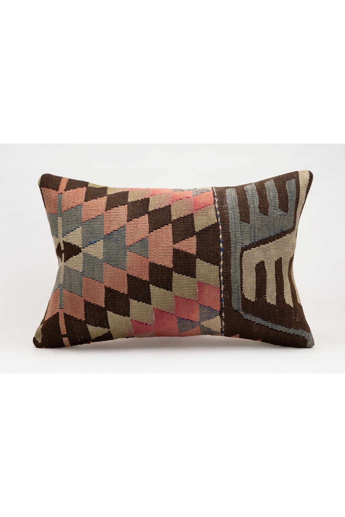 Kilim Whole Sale El Yapımı Kilim'den Yapılmış Vintage Yastık Kırlent Kılıfı, 40x60 cm