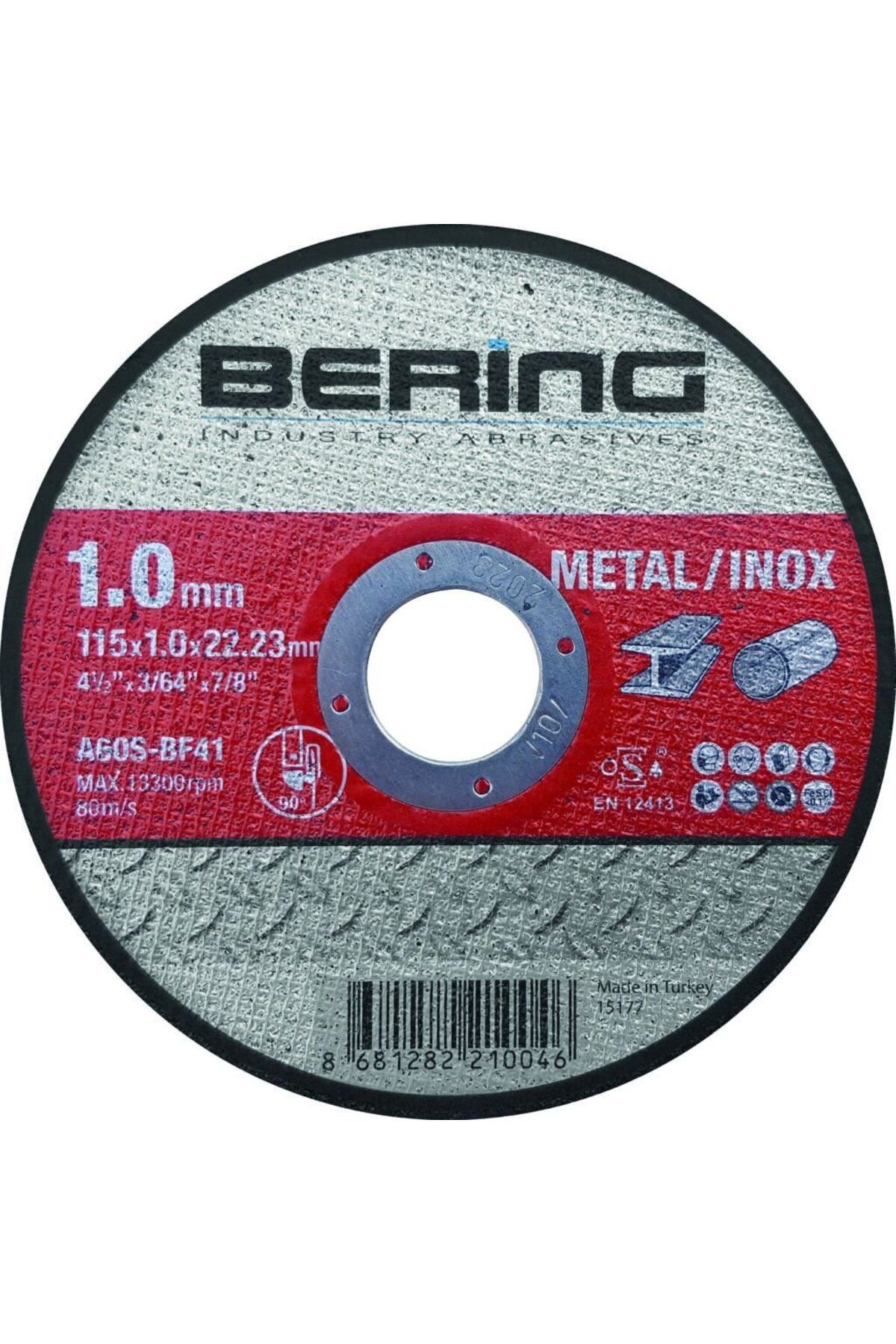 Bering BERİNG 115x1.0x22.23 MM İNOX KESME TAŞI 25 ADET
