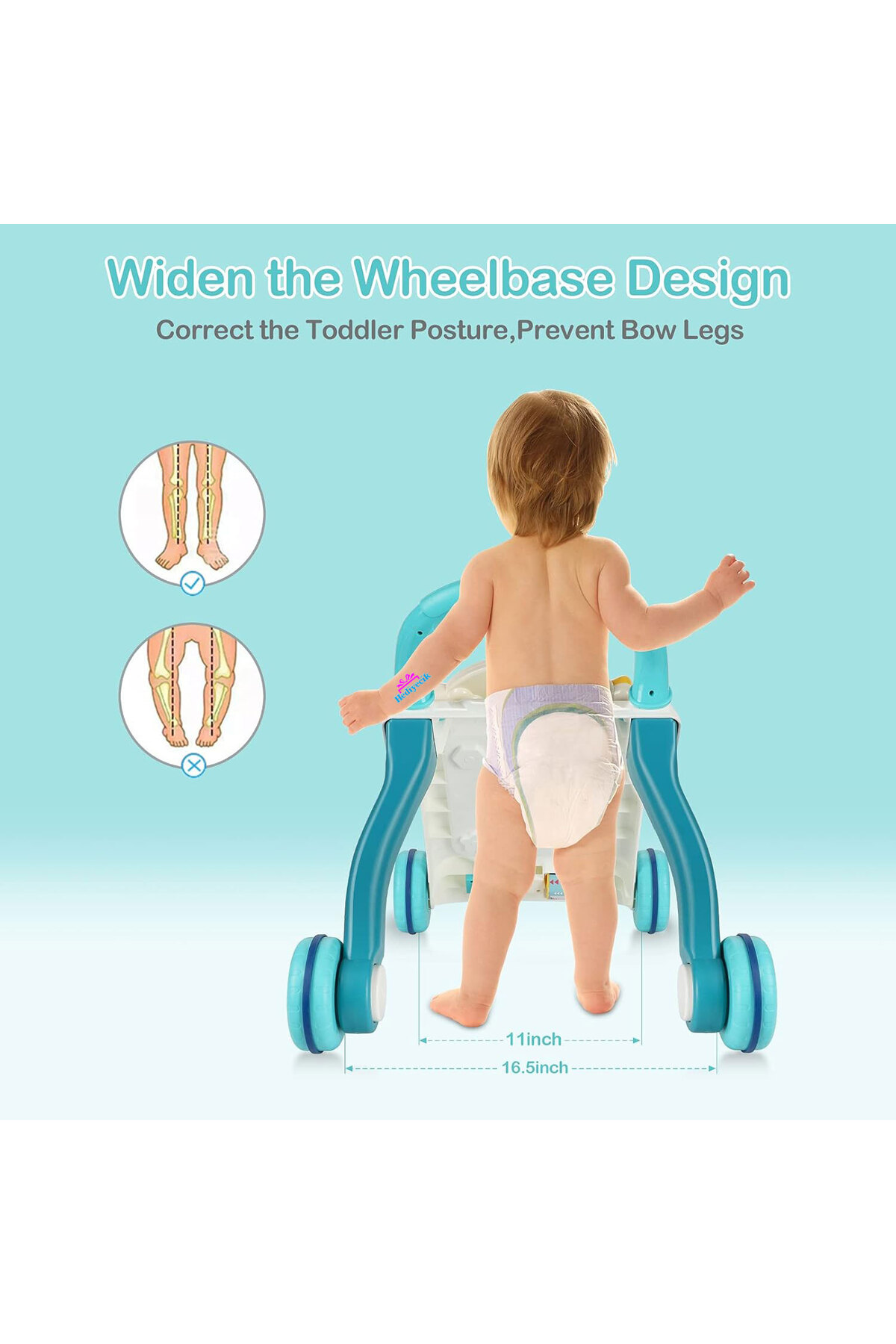 hediyecik 4'ü 1 Arada Bebek İlk Adım Arabası Fonksiyonlu Yürüteç,Aktivite Merkezi ,Yürüme Arkadaşı 43 Cm fotoğrafı 6 (önizleme)