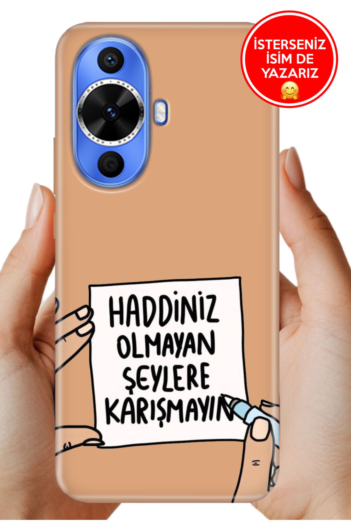 Cekuonline Huawei Nova 12S Kılıf 0.35 mm Resimli Silikon Karışmayın