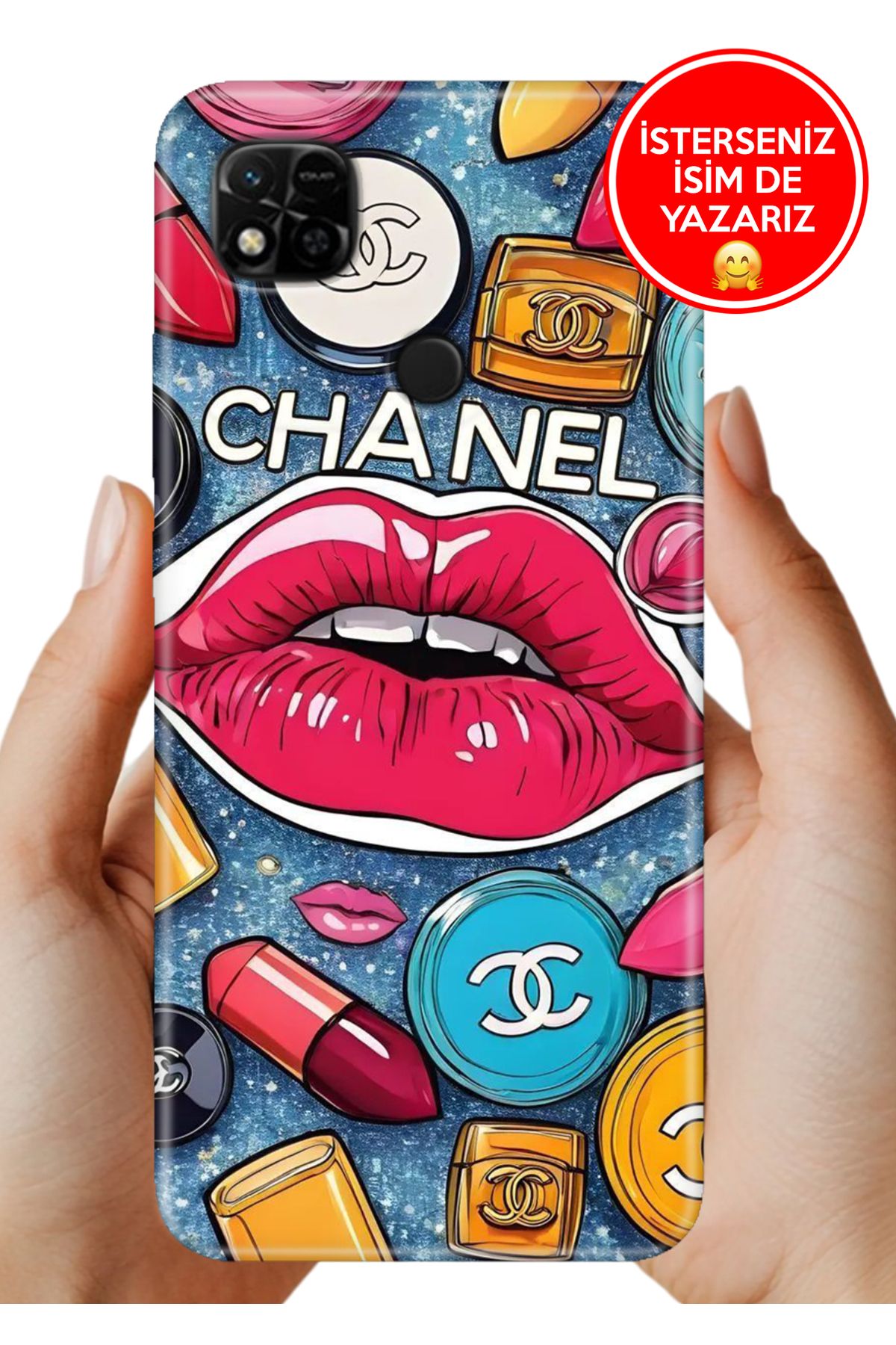 Cekuonline Xiaomi Redmi 10A Kılıf Kamera Koruma Vip-Seri Esnek Silikon ModaChanel