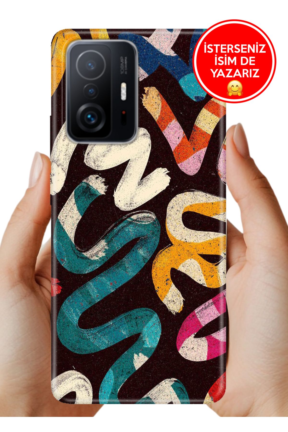 Cekuonline Xiaomi Mi 11T- 11T Pro Kılıf 0.35 mm Resimli Silikon Ikonicc