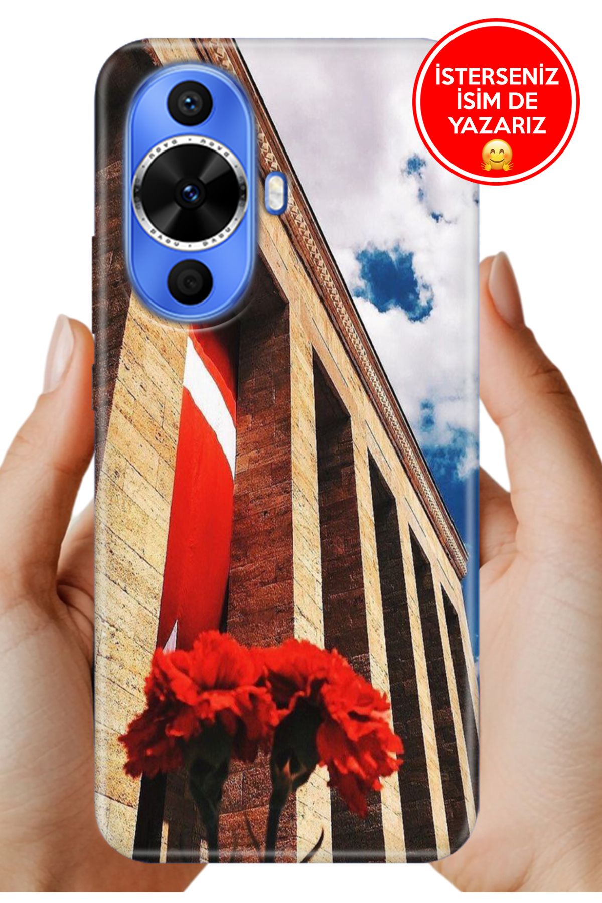 Cekuonline Huawei Nova 12S Kılıf UvBaskı Özel-Tasarım Silikon Anıtkabir 1938