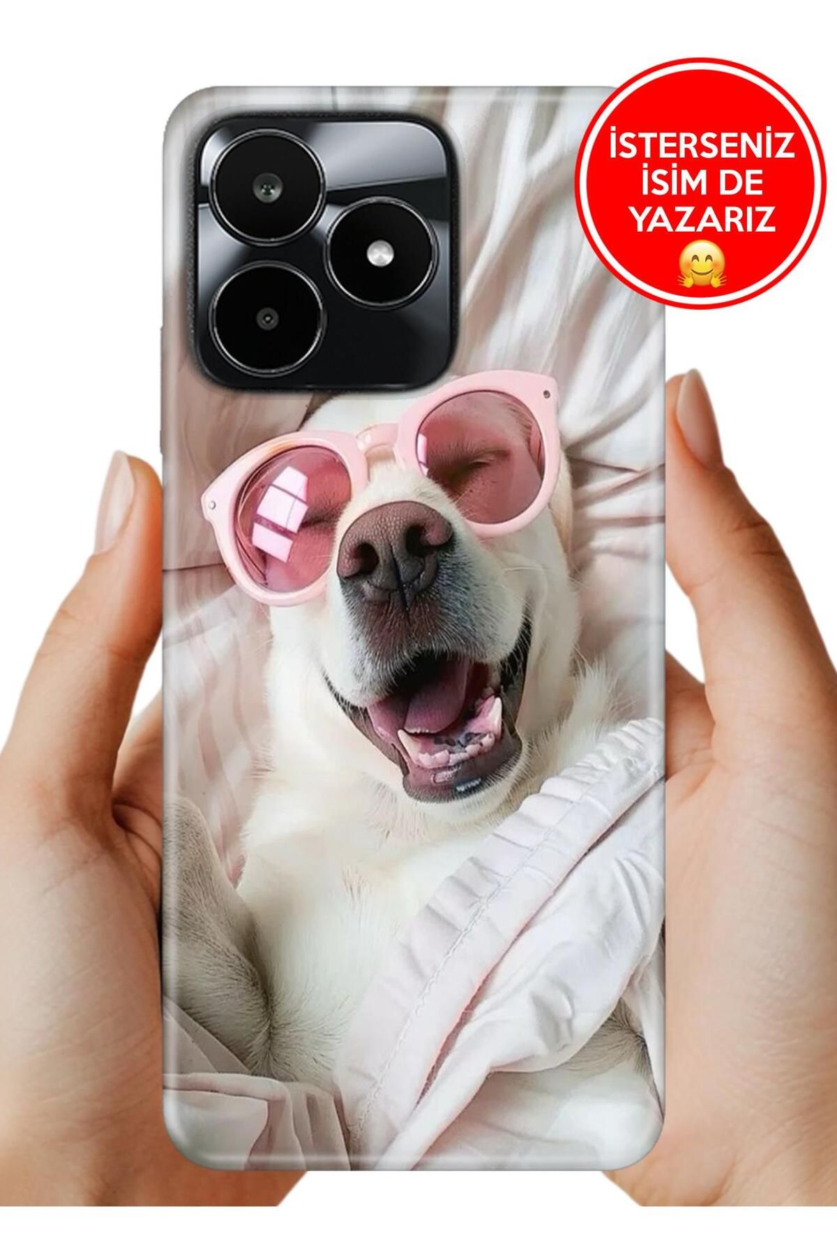 realme C53 Kılıf Desenli İsimli / İsimsiz Silikon Pet Lover