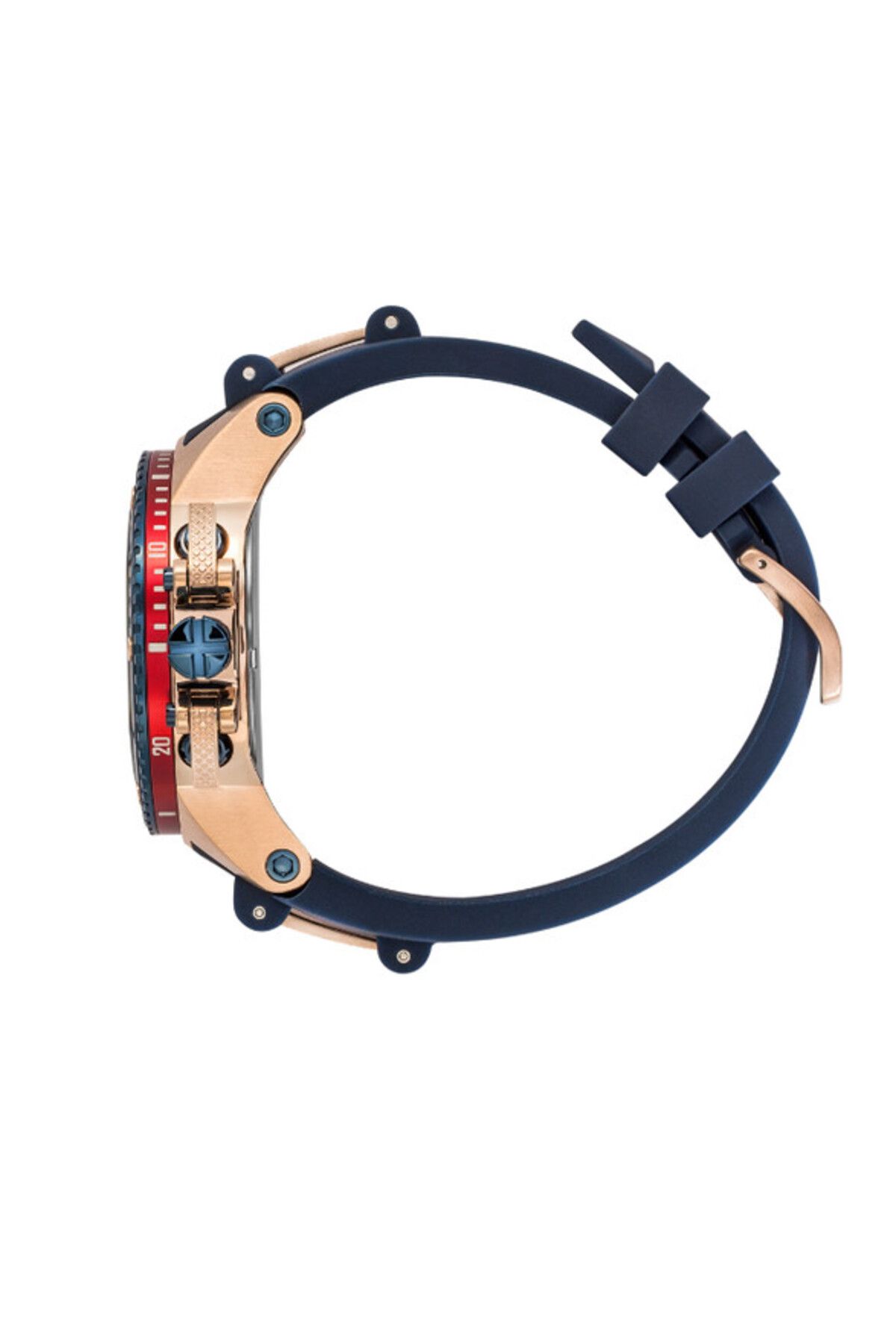 Quantum-ساعة كوانتوم كرونوغراف للرجال بمينا أزرق داكن - HNG535.999 2