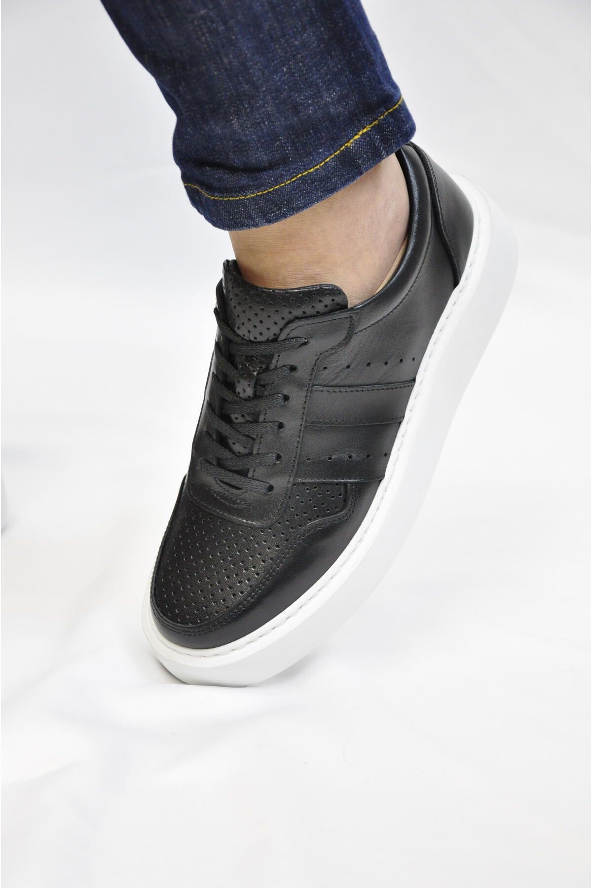 ARYAN Viper Model Hakiki Natural Deri Sneaker Ayakkabı