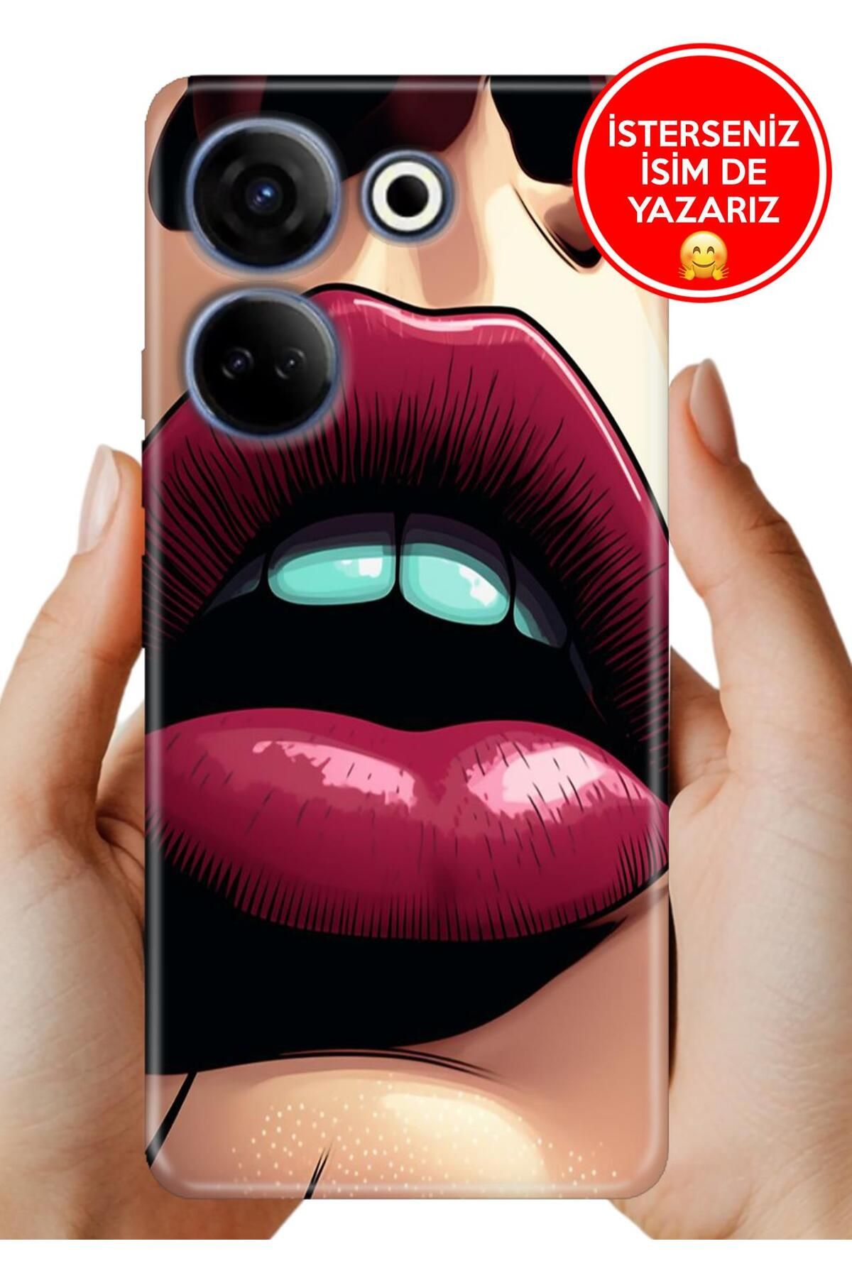 TECNO Camon 20 (CK6n) Kılıf 0.35 mm Resimli Silikon Jenny