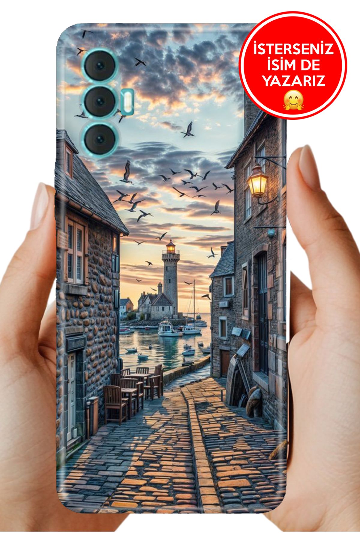 TECNO Spark 8 Pro Kılıf 0.35 mm Resimli Silikon Kasabam