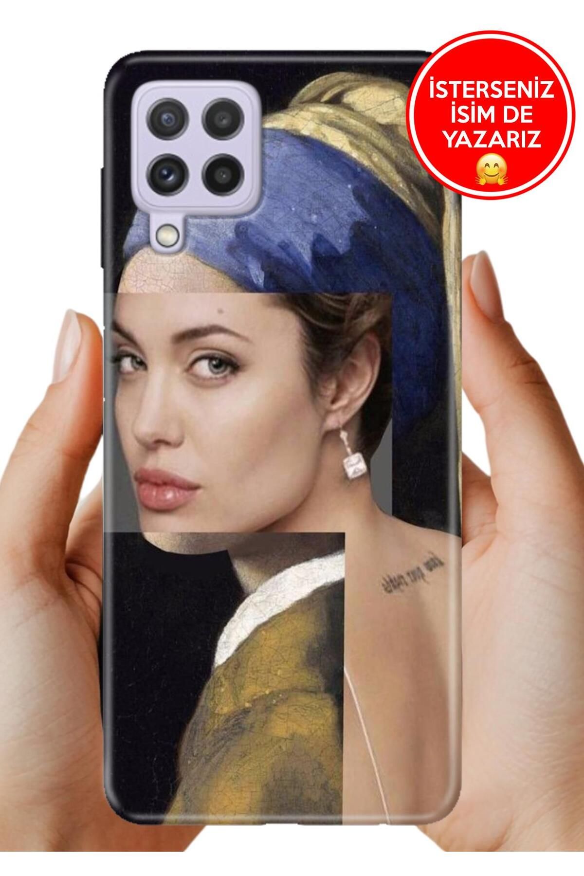 Cekuonline Samsung A22 Kılıf 0.35 mm Resimli Silikon Jolie