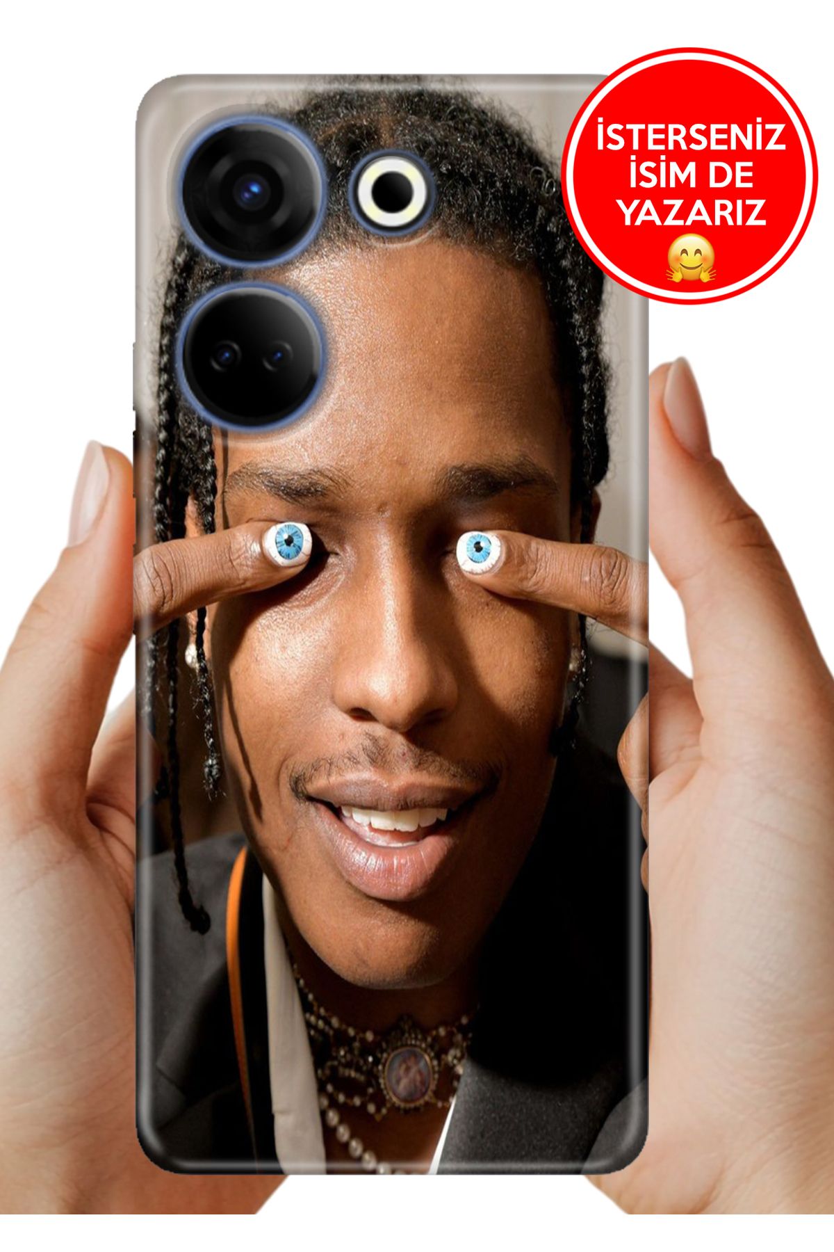 TECNO Camon 20 Pro 4G Kılıf UvBaskı Özel-Tasarım Silikon Asap