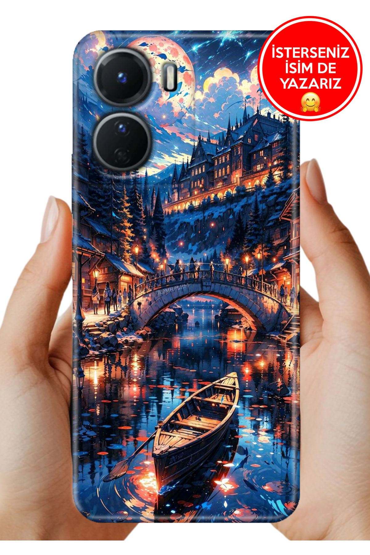 Cekuonline Y16 Kılıf Telefon Kılıfı Tasarım Kapak Venice Night
