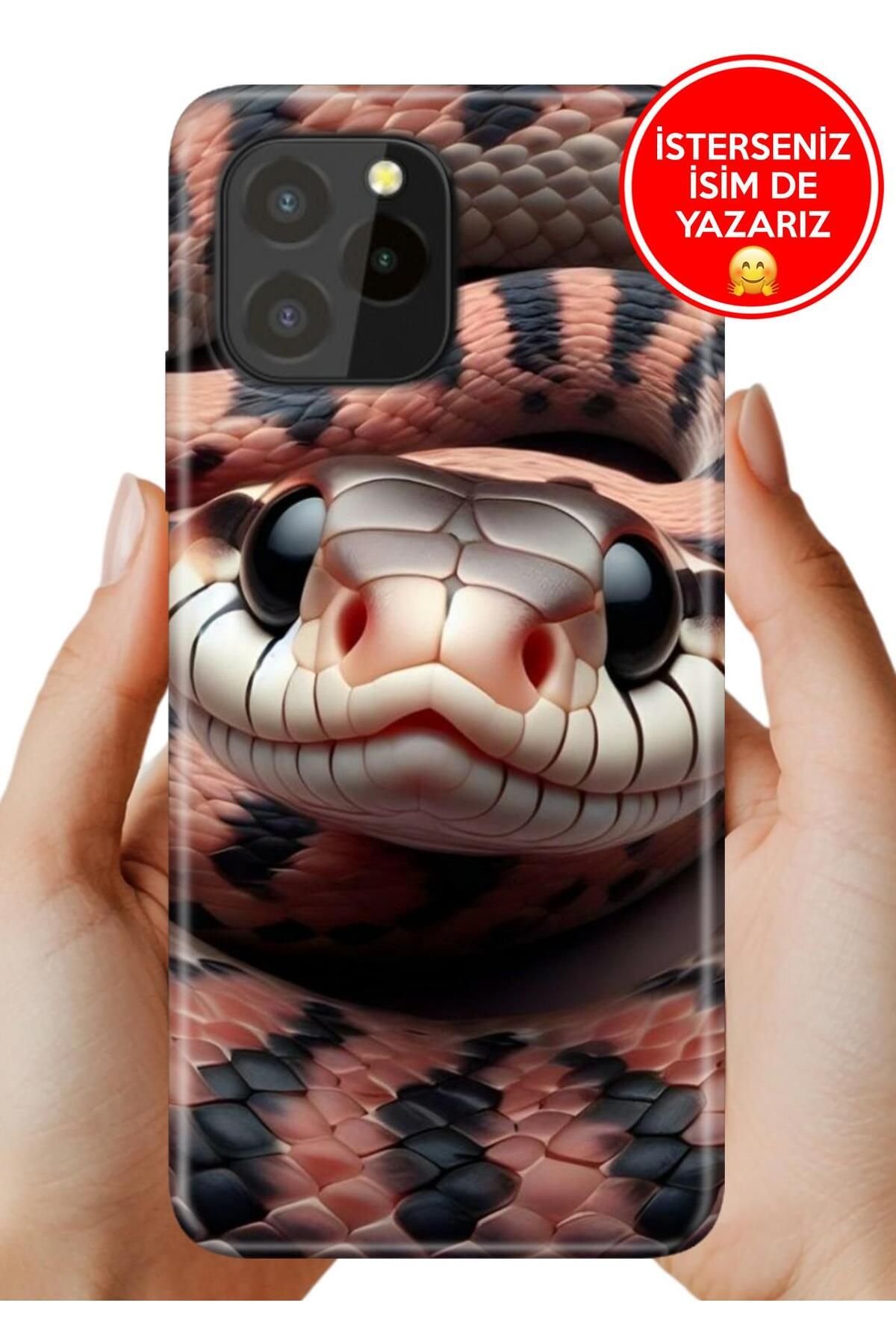 oukitel C21 Pro / Plus Kılıf Tam Rubber Esnek Silikon Full Koruma Snake Wall