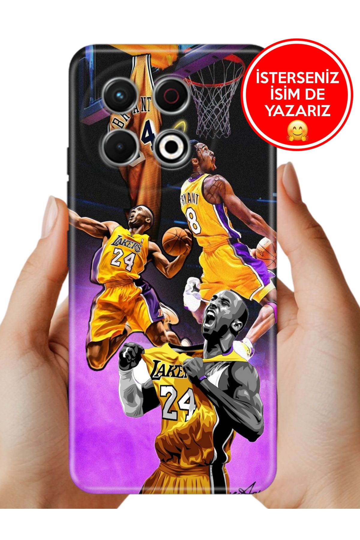 TECNO Spark 30 Pro KL7 Kılıf Kamera Korumalı Full Desen Arka Silikon Kobe24