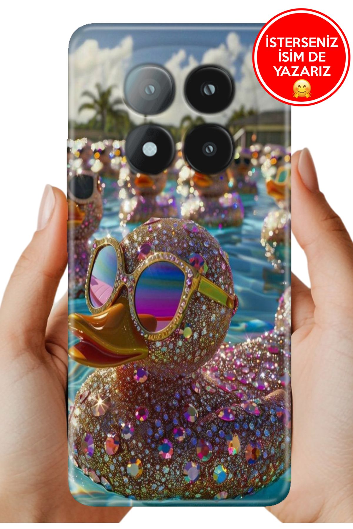 Cekuonline Redmi Note 14 Pro+ Plus Kılıf 0.35 mm Resimli Silikon Işıltılı Hayat