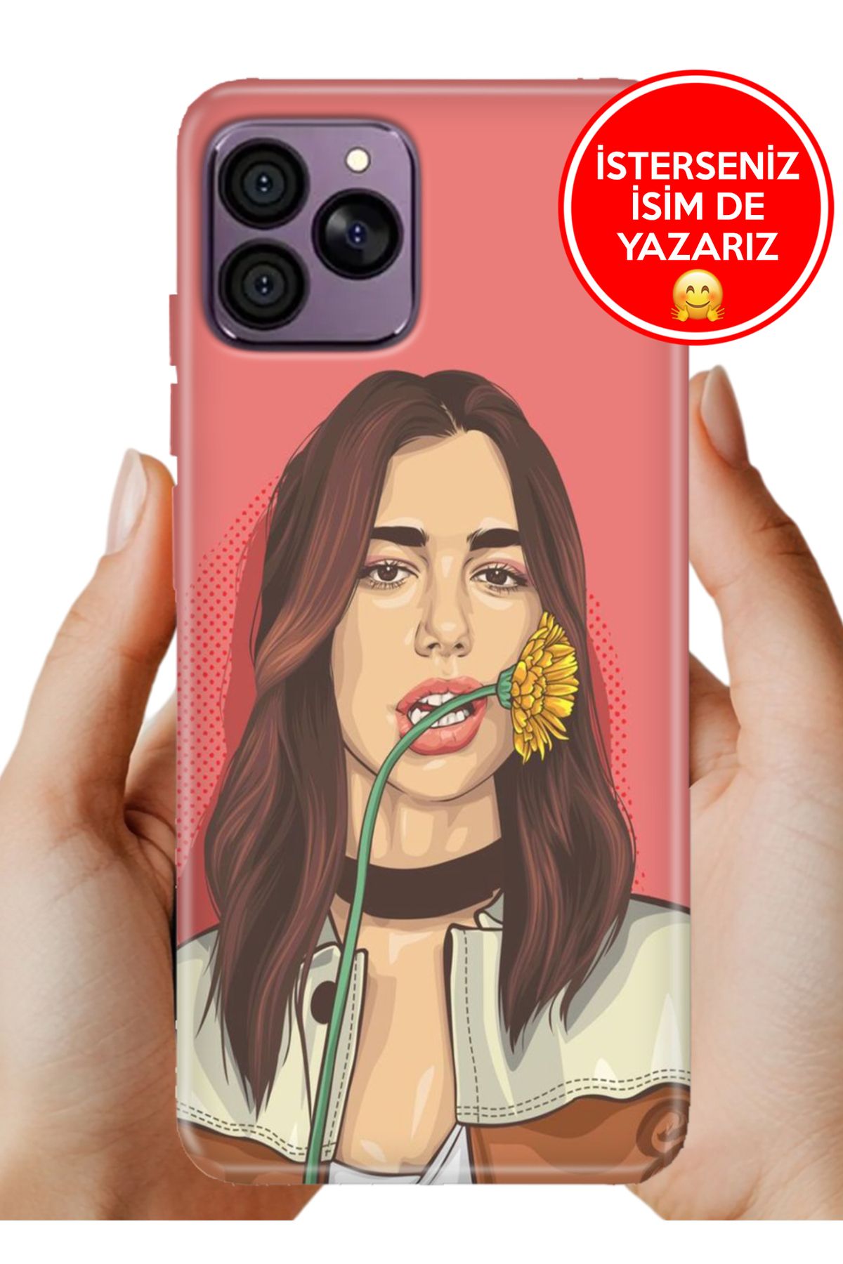Hikıng A41 Kılıf Elastik Resimli Desenli Silikon Dua