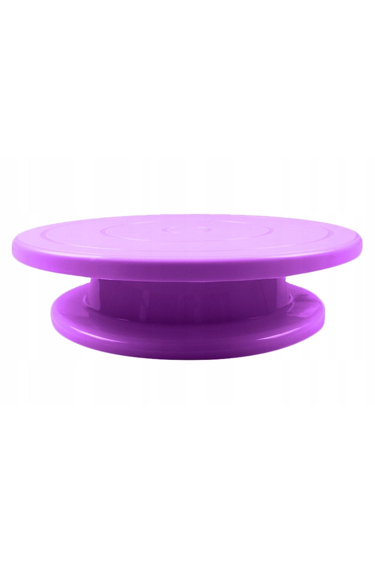 OEM Platou Rotativ Pentru Decorat Prajituri Si Torturi, 27.5 X 7 Cm, Plastic, Violet - One Size