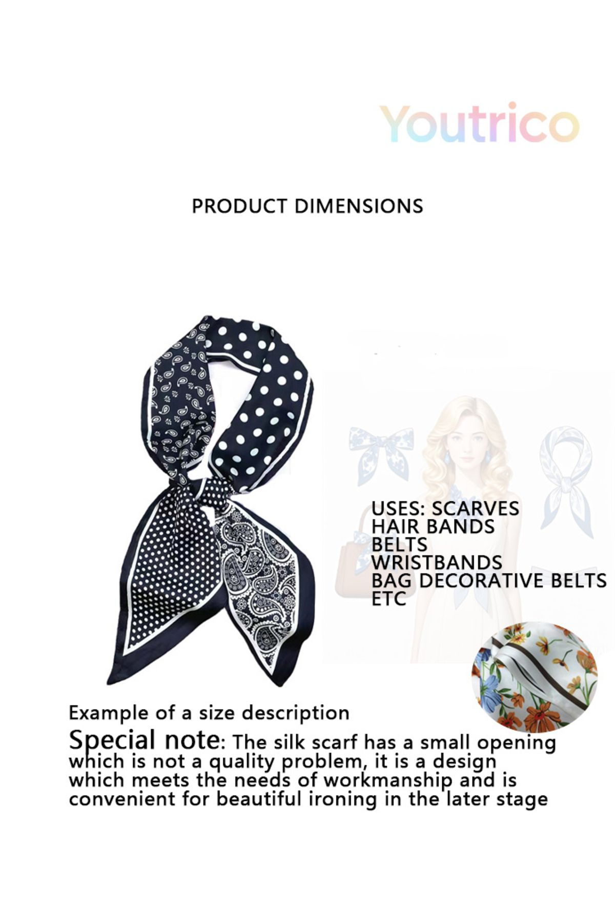 Youtrico-Scarf with War Horse Patterns 5