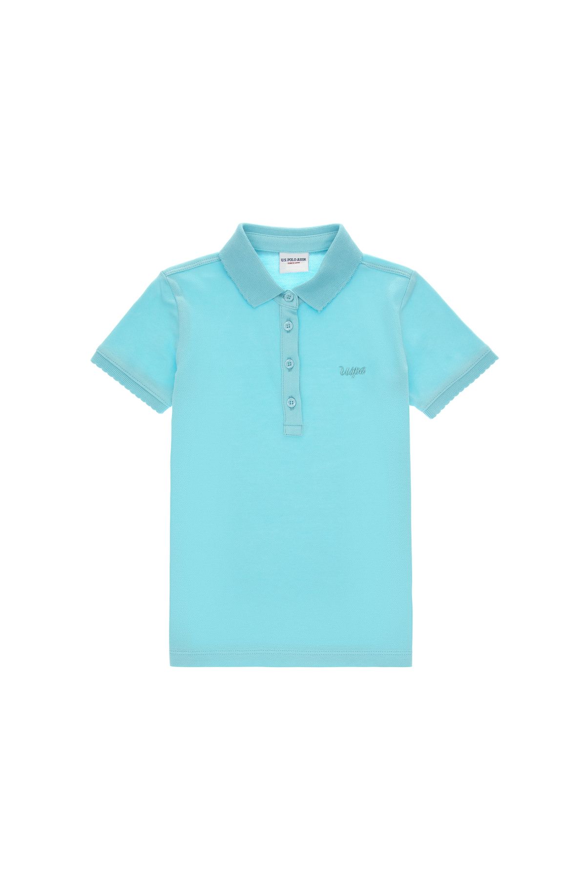 U.S. Polo Assn. Kız Çocuk Aqua Basic Tişört 50306036-VR007