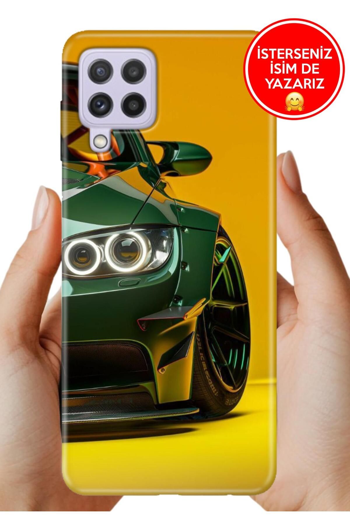 Cekuonline Samsung A22 Kılıf UvBaskı Özel-Tasarım Silikon AngelEyes