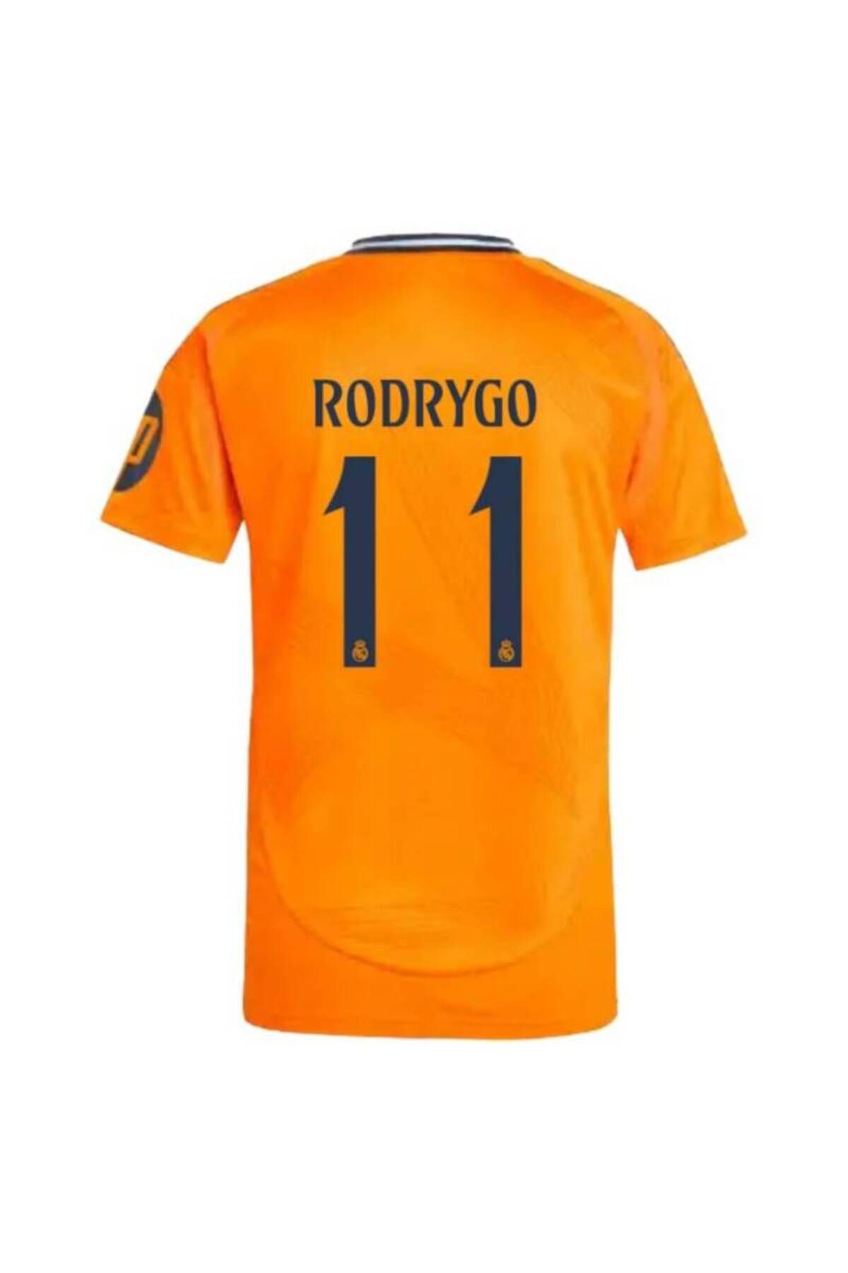 kombinezyum Real Madrid 2024/25 Sezonu #11 RODRYGO Deplasman Forması TURUNCU