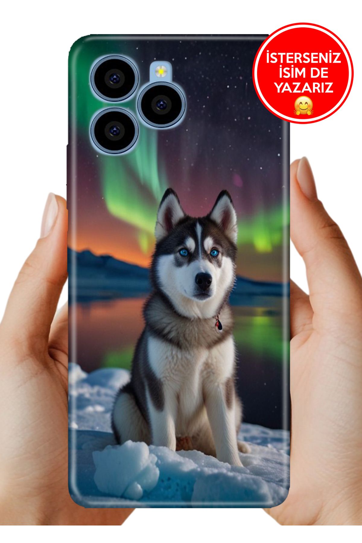 omix X6 Uyumlu Kılıf 0.35 mm Resimli Silikon Husky Artwall