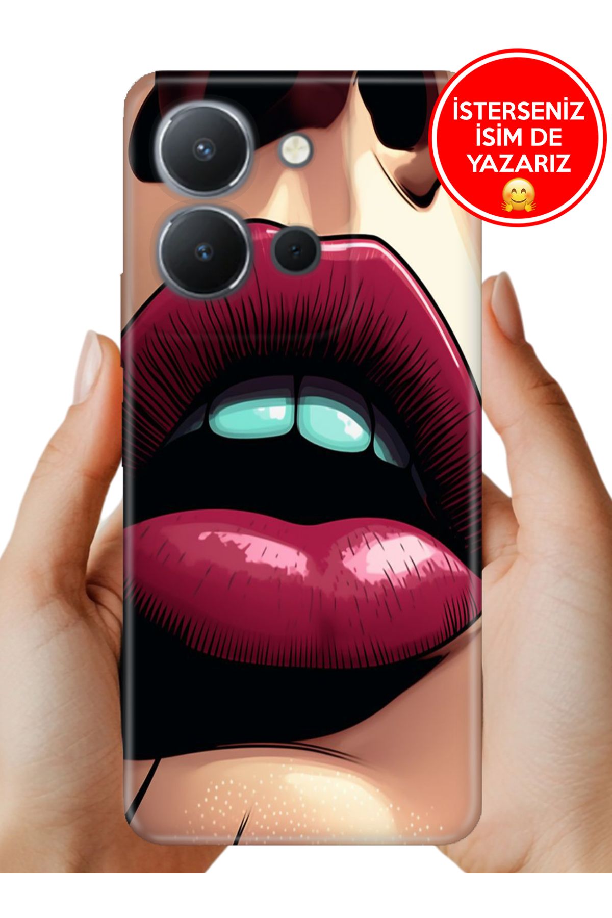 Cekuonline Vivo Y36 Uyumlu Kılıf 6.64" 0.35 mm Resimli Silikon Jenny