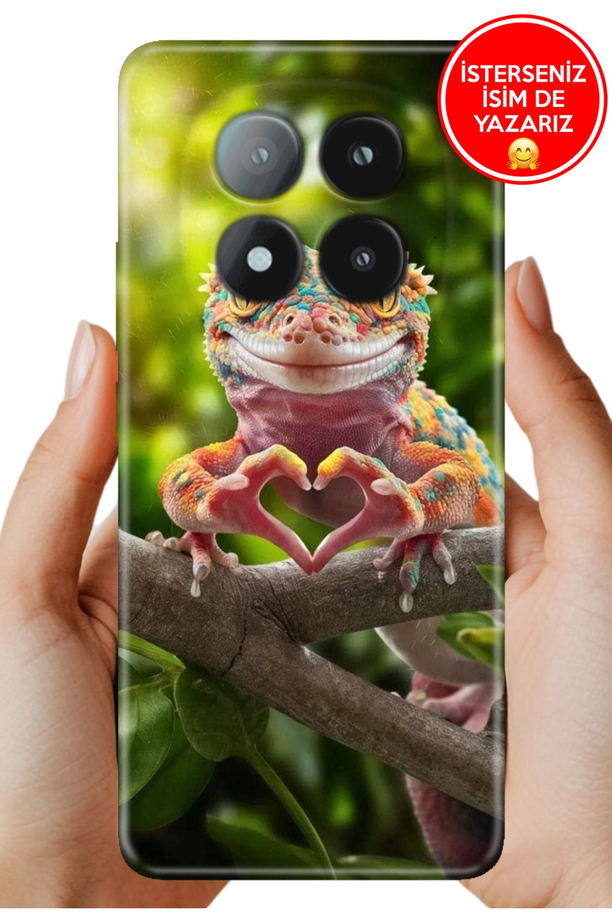 Cekuonline Redmi Note 14 Pro+ Plus Kılıf 0.35 mm Resimli Silikon İguana