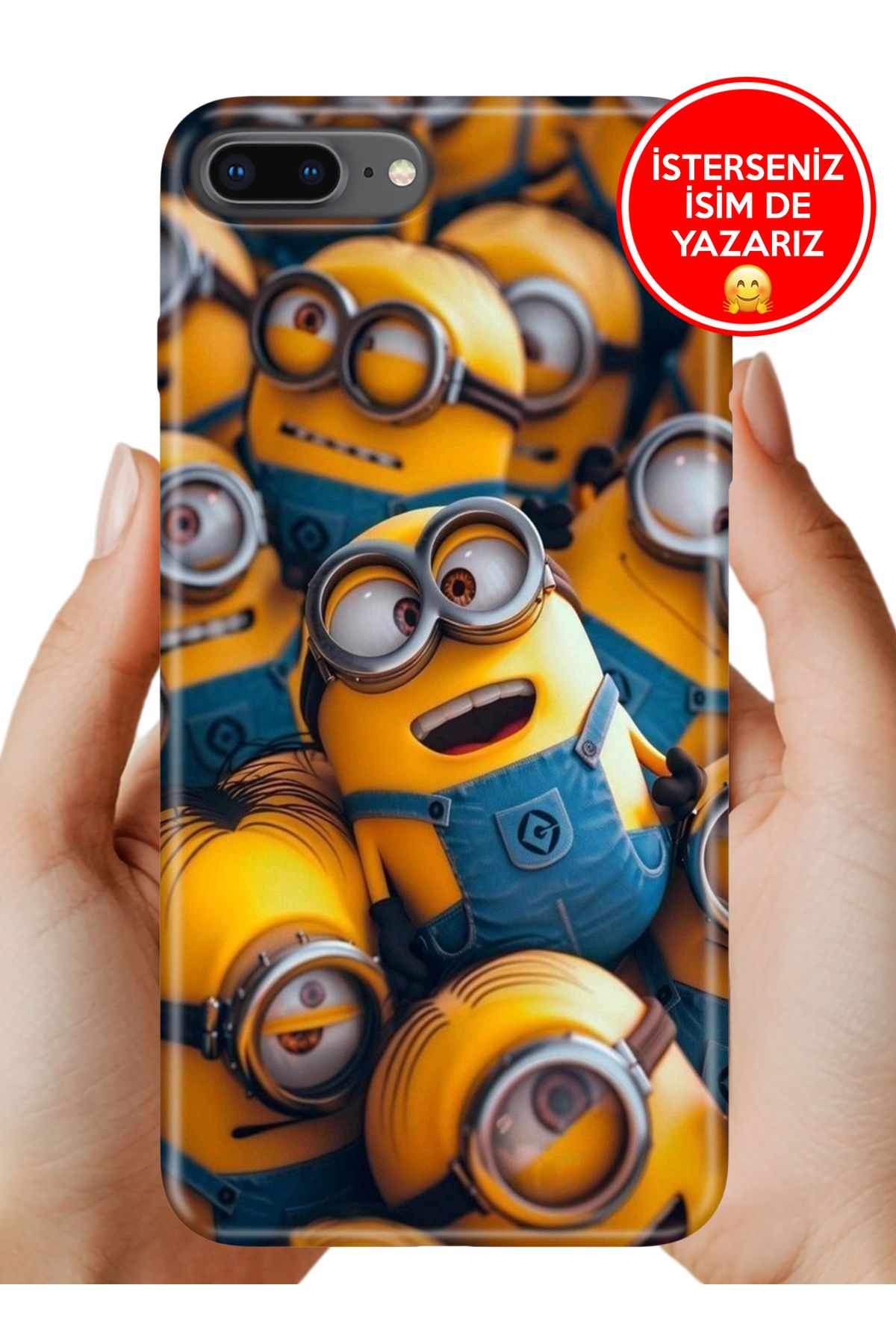 Cekuonline iPhone 7 Plus - 8 Plus Kılıf Kamera Koruma Vip-Seri Esnek Silikon Minyonssss