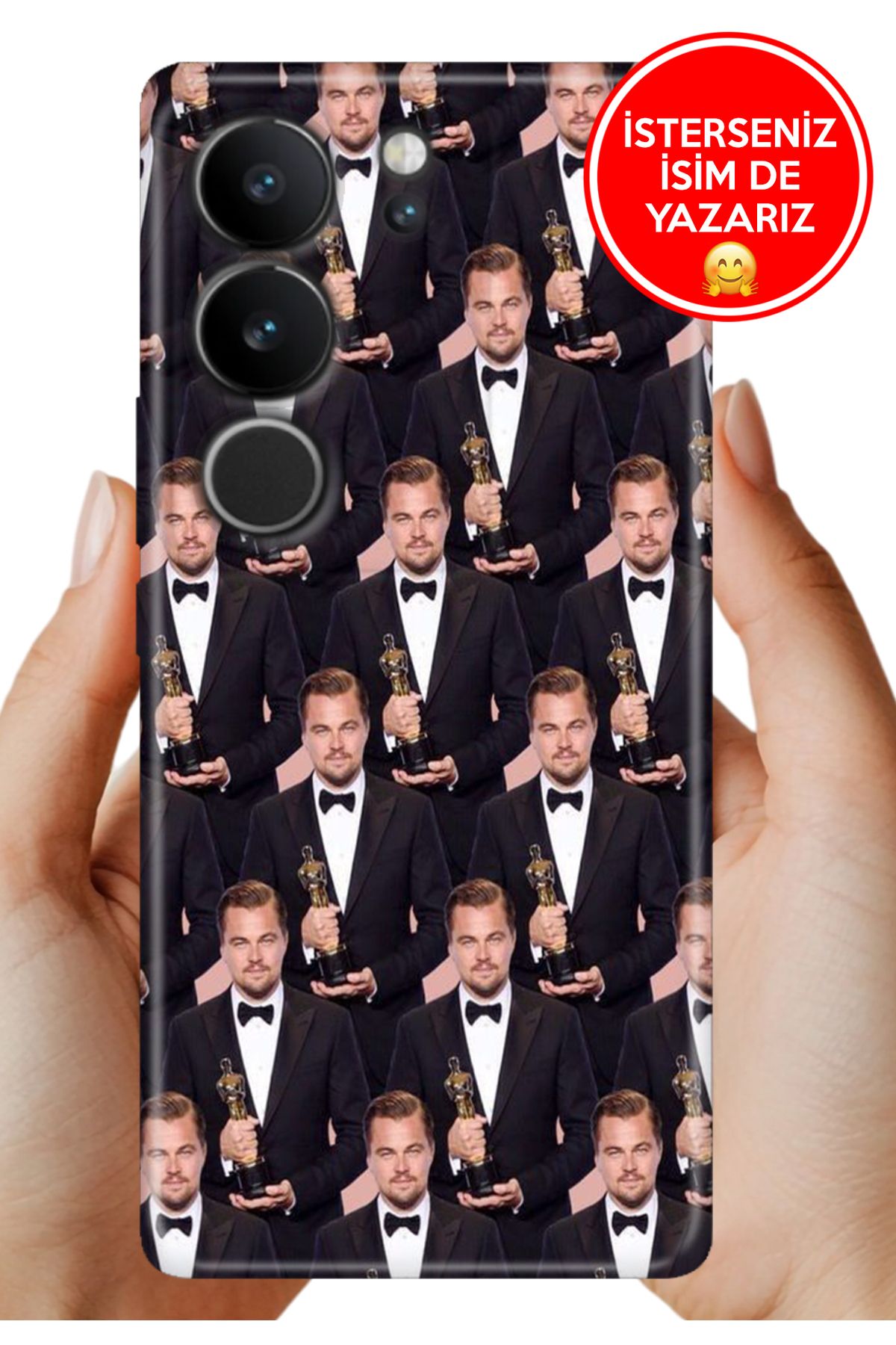 Cekuonline Vivo V29 5G Kılıf Desenli Baskılı Kamera Korumalı ZRR Silikon Leonardo