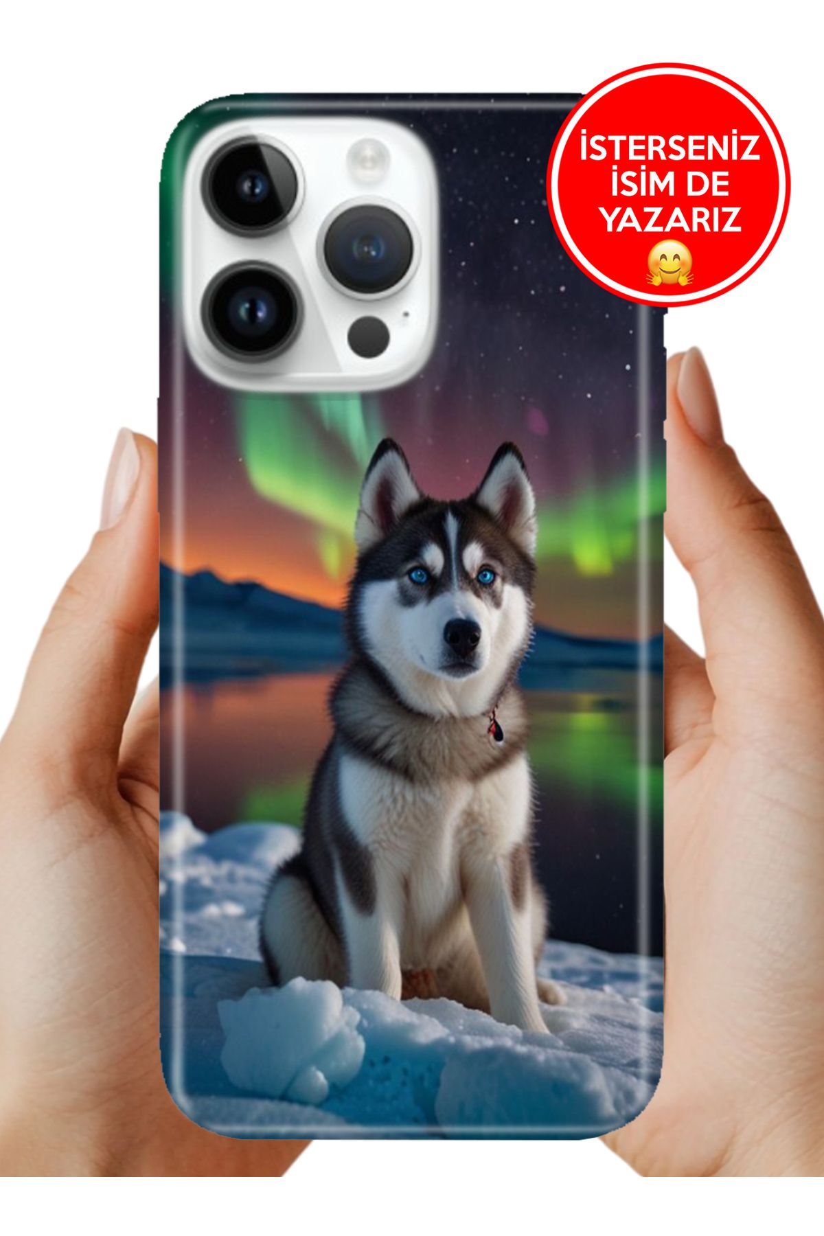 Cekuonline iPhone 16 Pro Kılıf 0.35 mm Resimli Silikon Husky Artwall