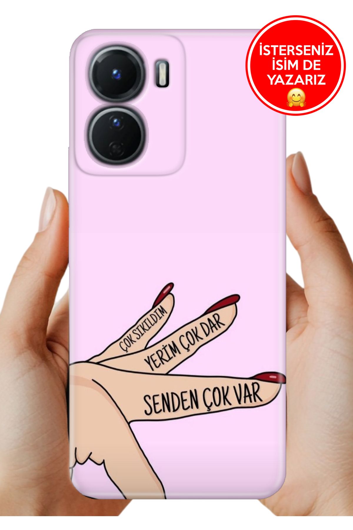 Cekuonline Y16 Kılıf Tam Rubber Esnek Silikon Full Koruma Senden Çok Var
