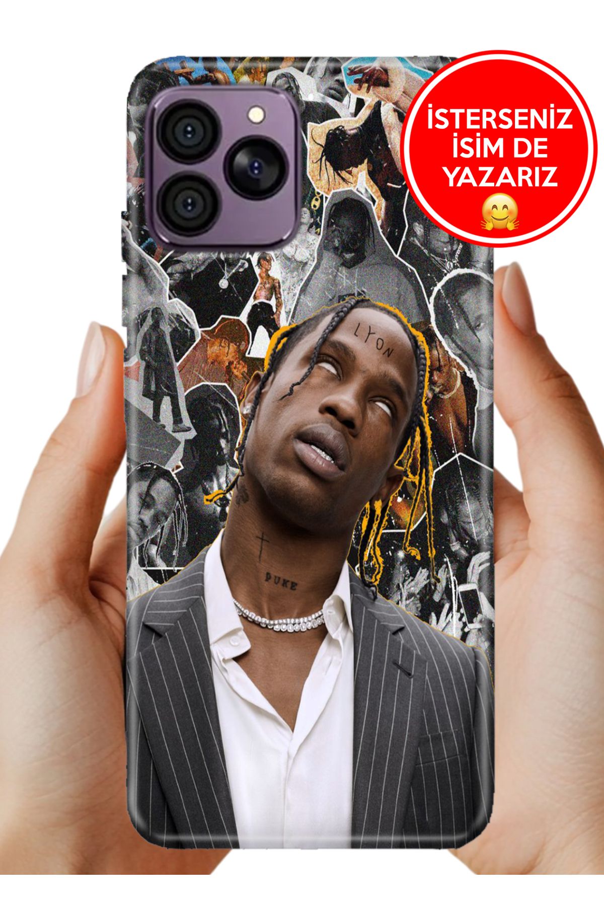 Hikıng A41 Kılıf Desenli Baskılı Kamera Korumalı ZRR Silikon Travis9999