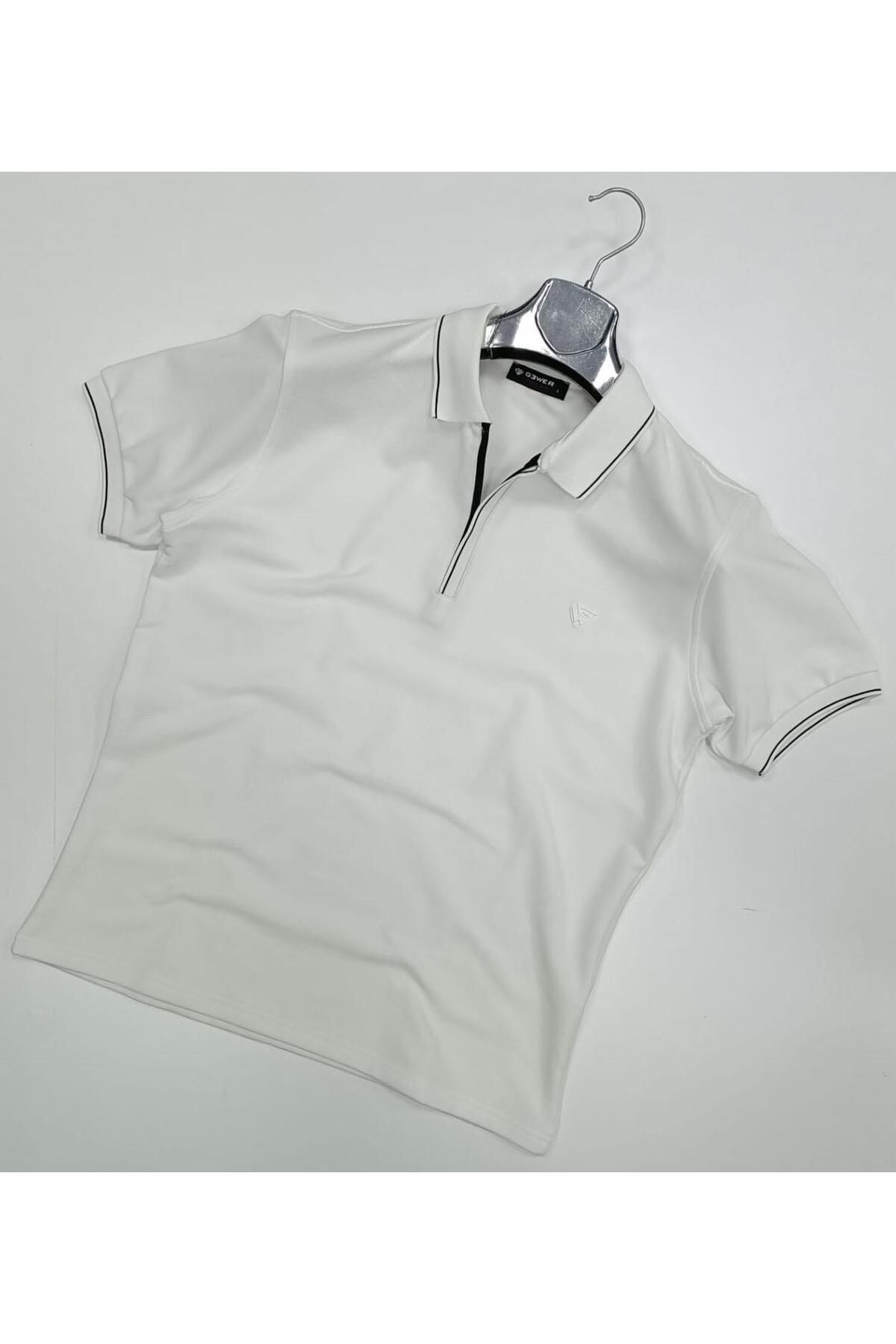CLASSİCS MEN Gewer Slim Fit Erkek Kısa Kol Polo Yaka Tshirt - 7317