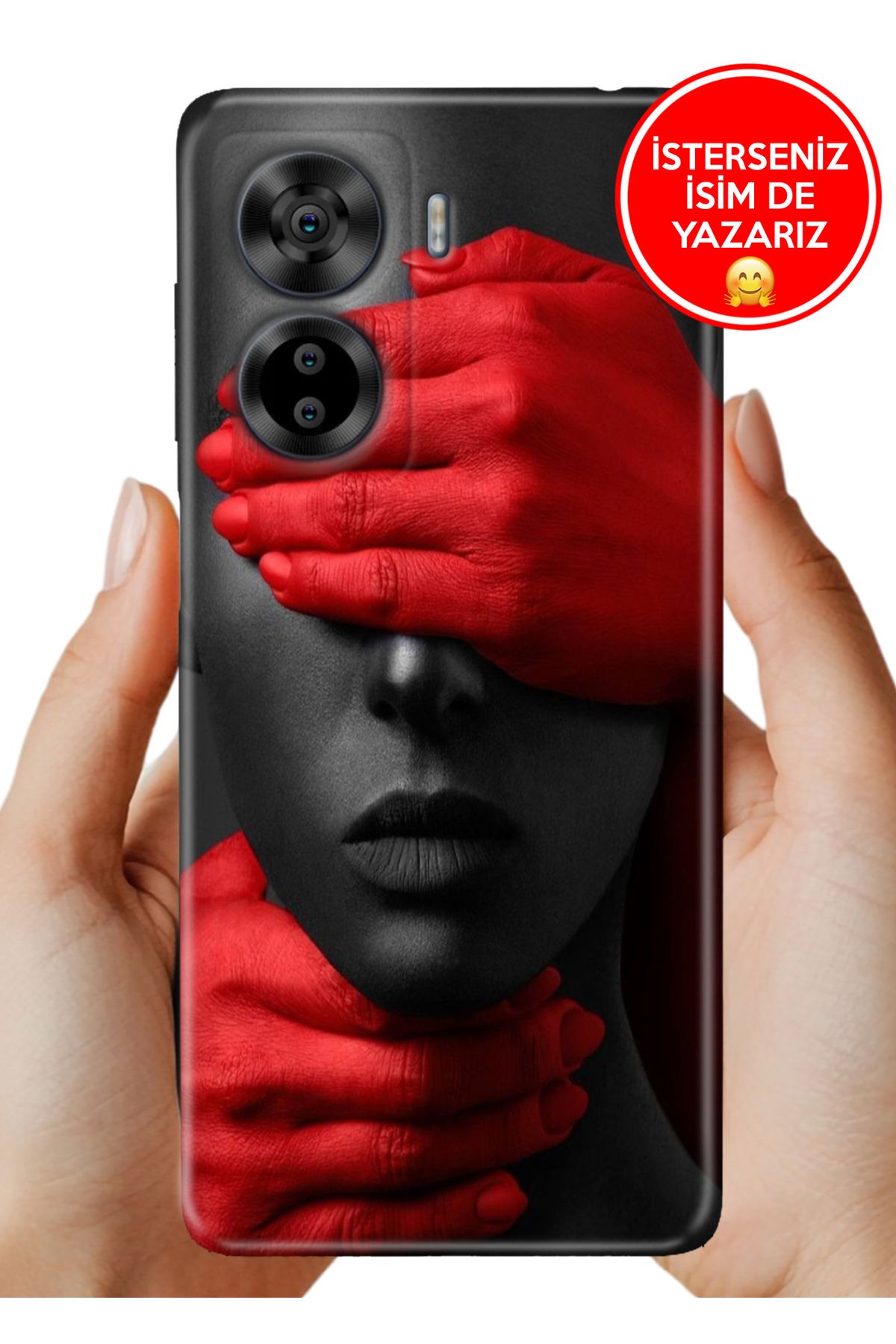 Cekuonline Casper Via X40 Kılıf Desenli İsimli / İsimsiz Silikon Red Model