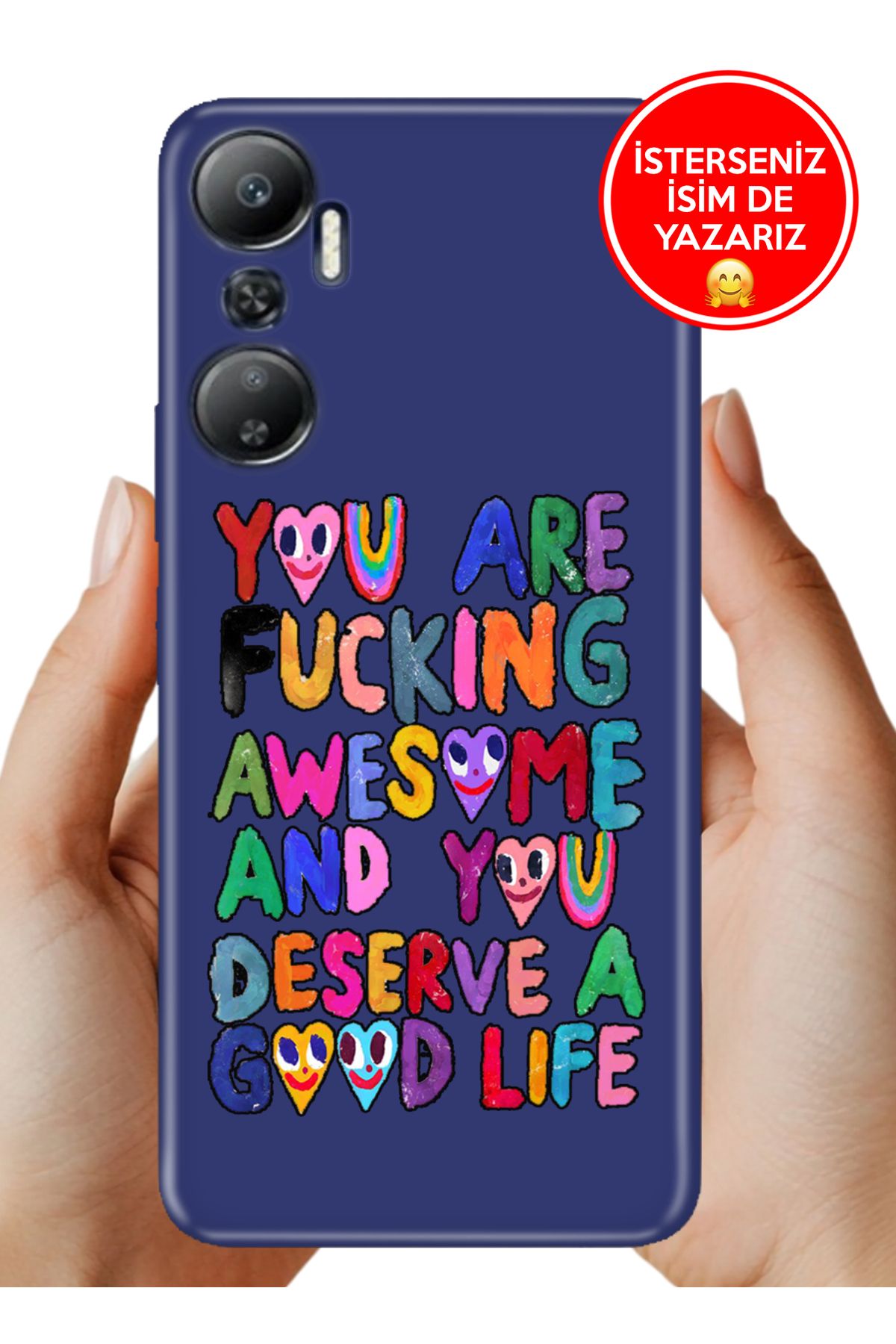 Cekuonline İnfinix Hot 20 Kılıf FullCover Resimli Desenli Silikon Deserve