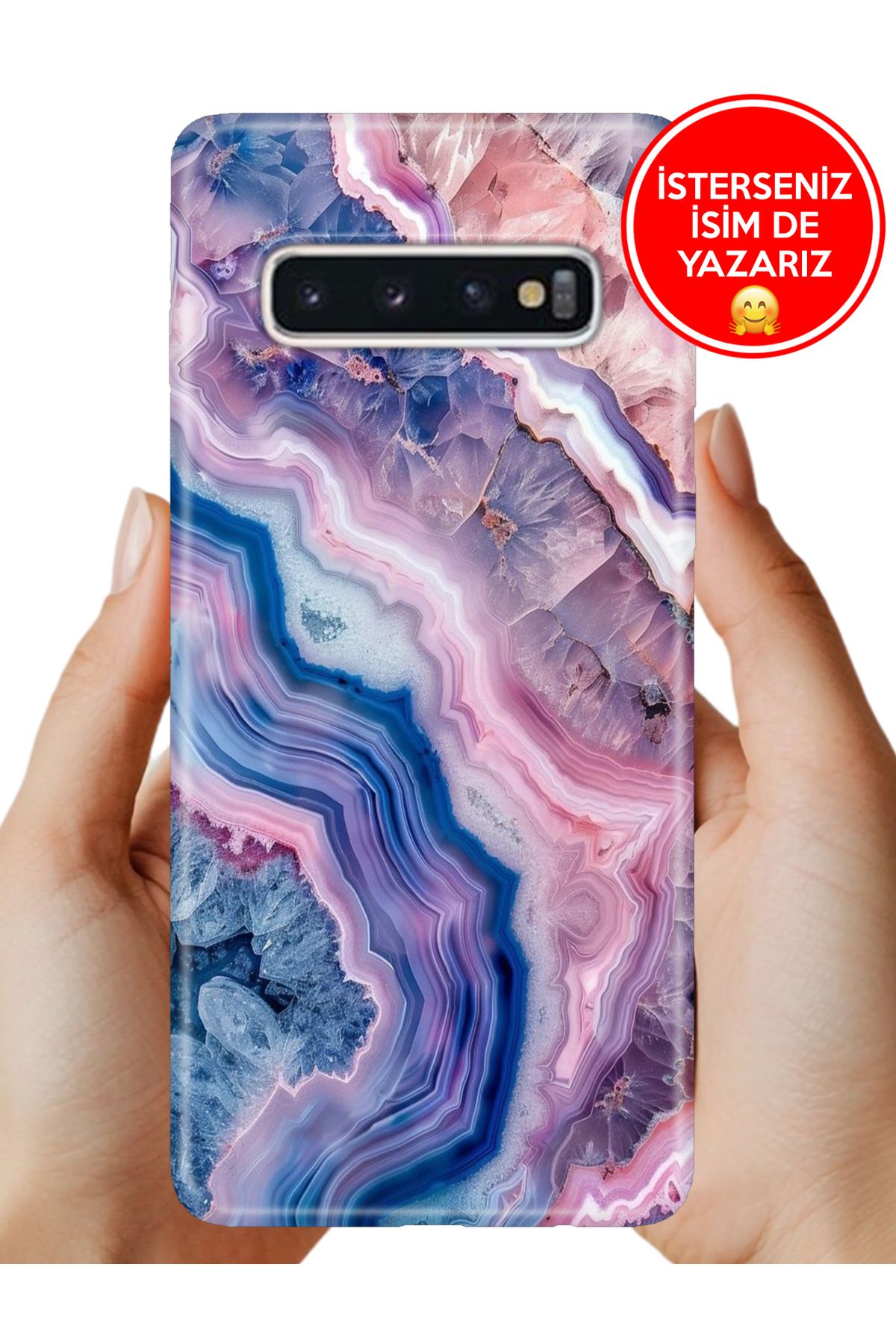 Cekuonline Samsung Galaxy S10+ Plus Kılıf Flues Ametist
