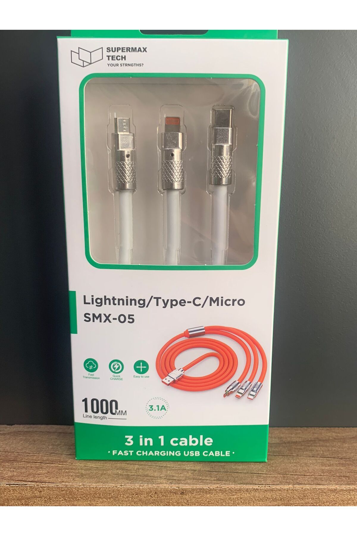 shop 3 in 1 cable Sıvı Silikon Data Hızlı Şarj Kablosu