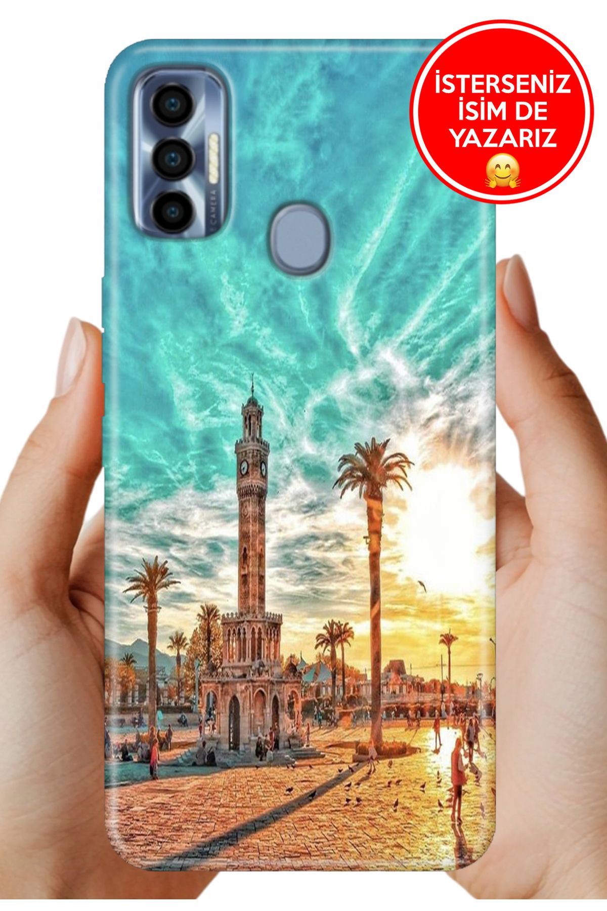 TECNO Spark 7 Pro Kılıf 0.35 mm Resimli Silikon İzmirim