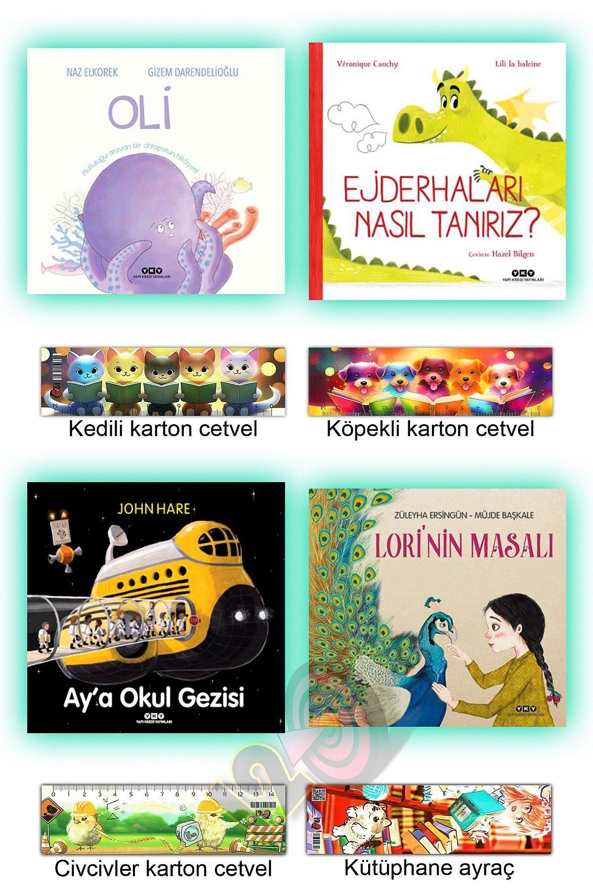 Yapı Kredi Yayınları Oli Ejderhaları Nasıl Tanırız? Ay’a Okul Gezisi Lori’nin Masalı (3-8 yaş)