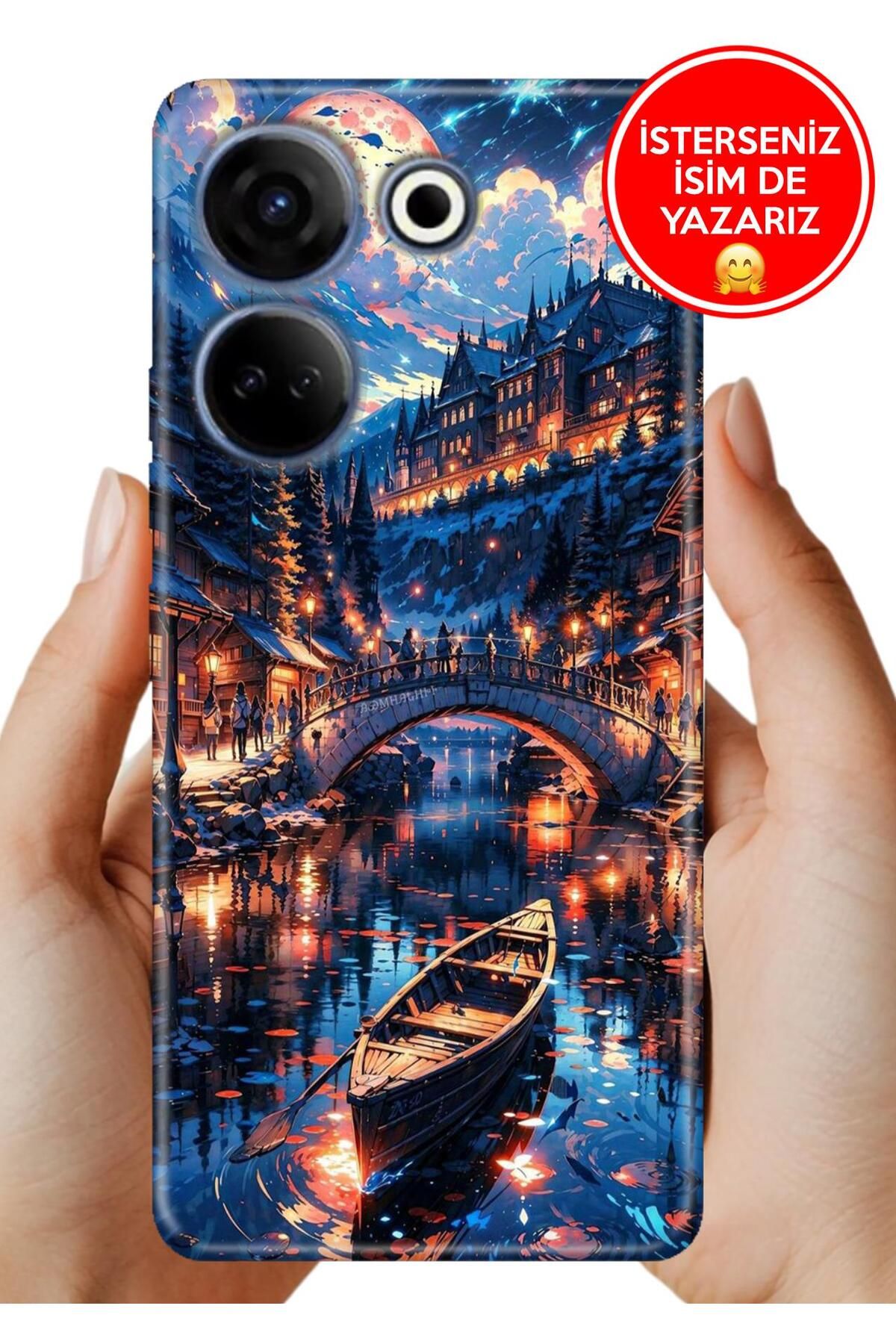 TECNO Camon 20 (CK6n) Kılıf Telefon Kılıfı Tasarım Kapak Venice Night