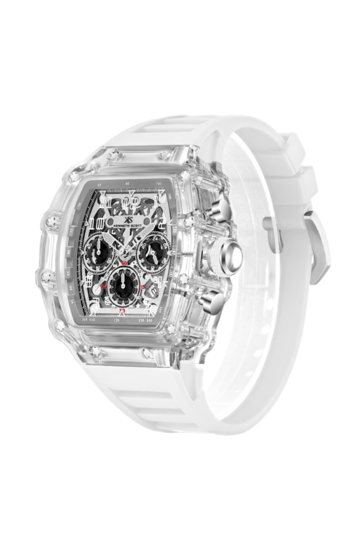 Kenneth Scott-Men's Multi Function Ivory Dial Watch - K25103-ZSWI 2